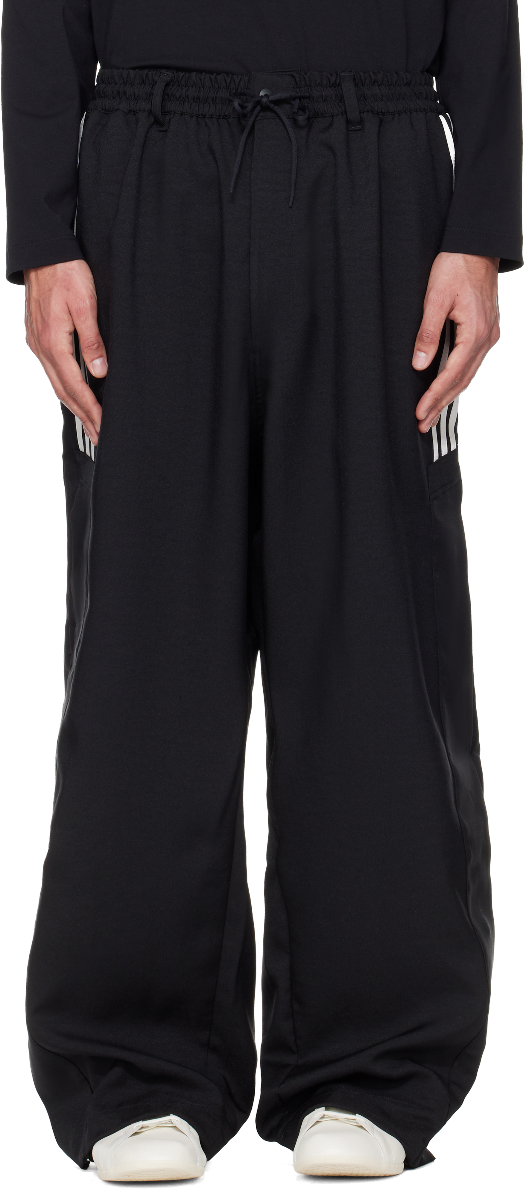 Y-3: Black Sport Uniform Basketball Track Pants | SSENSE