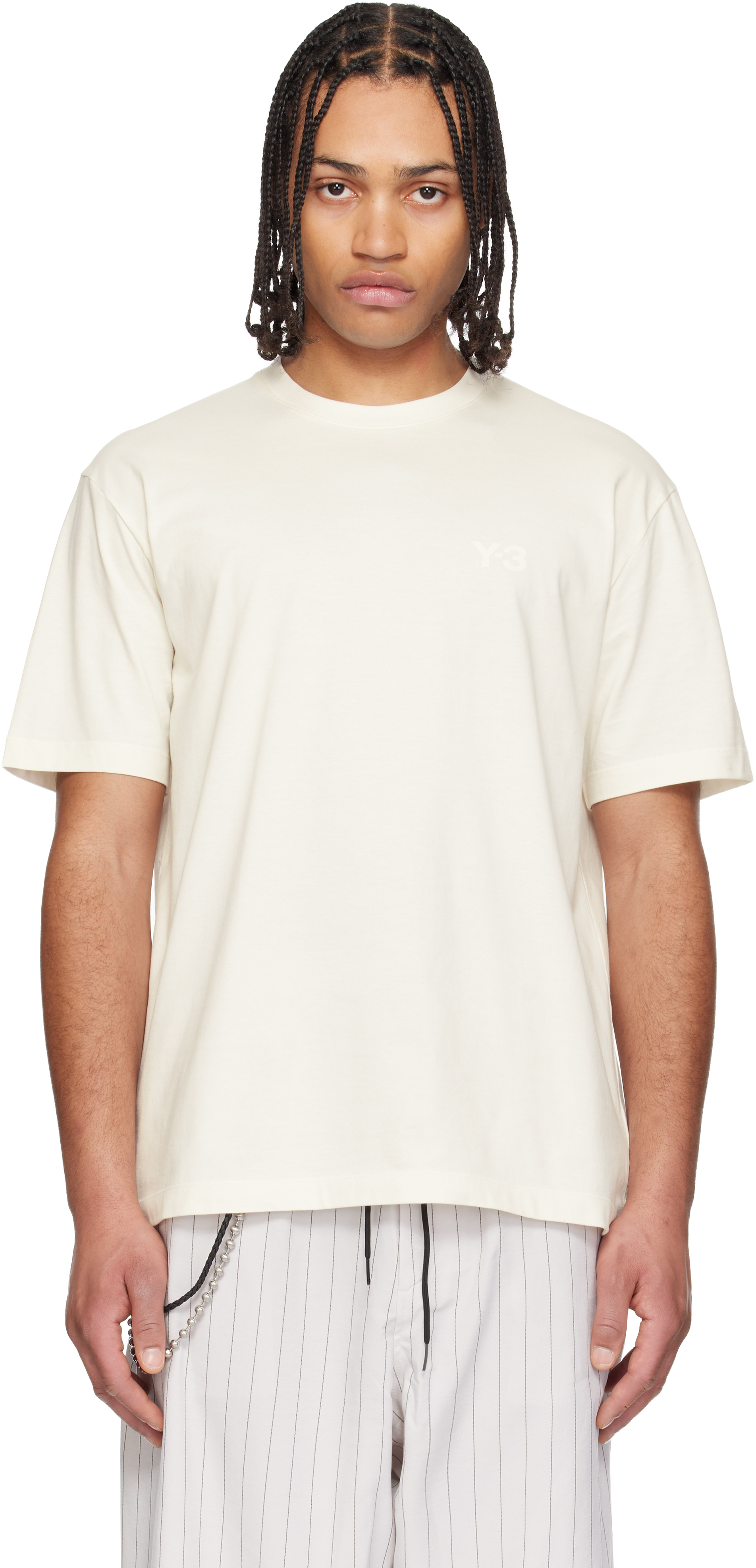 Y-3のオフホワイト Regular 半袖Tシャツがセール中