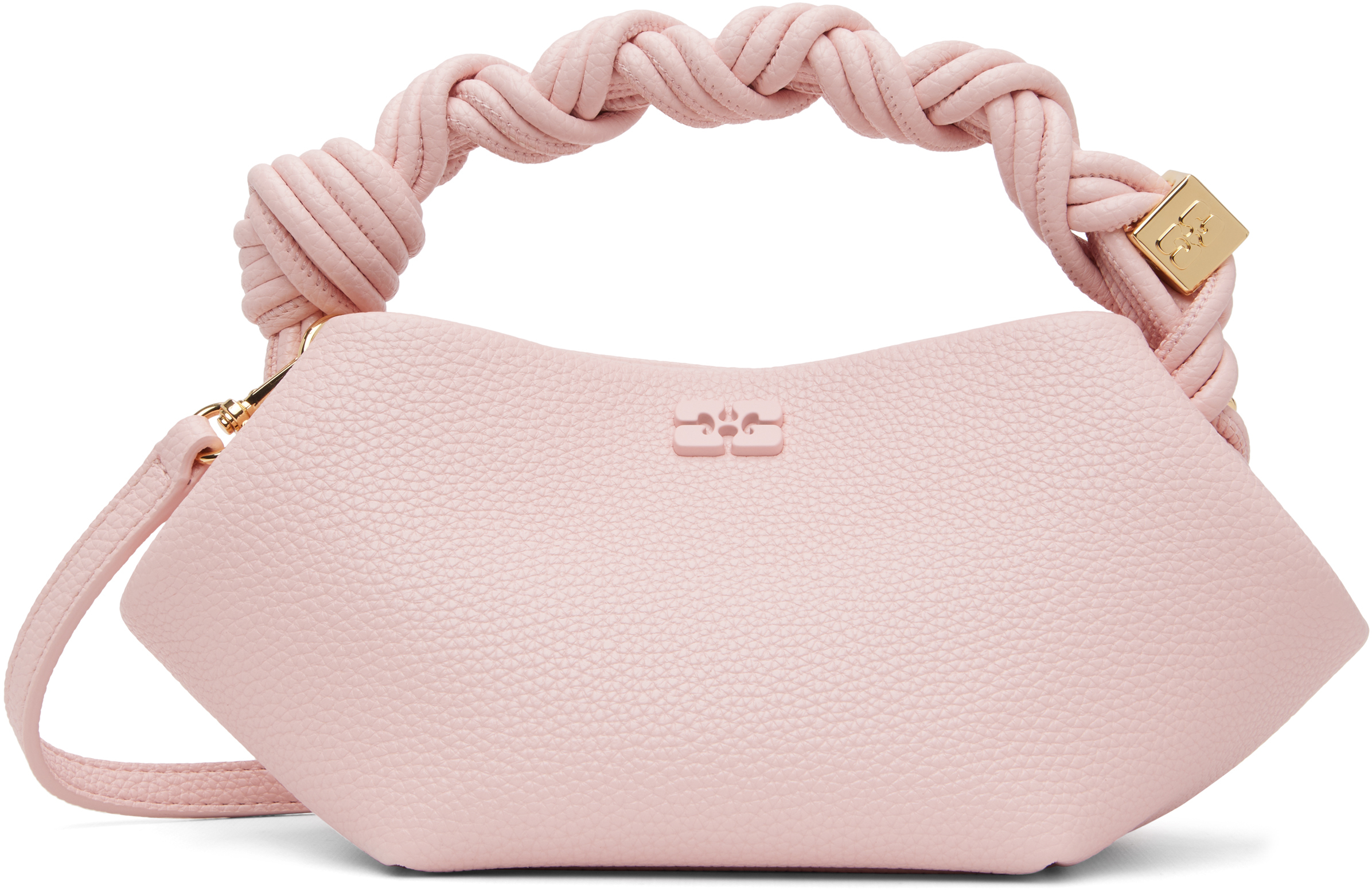 GANNI Pink Grained Mini Bou Bag