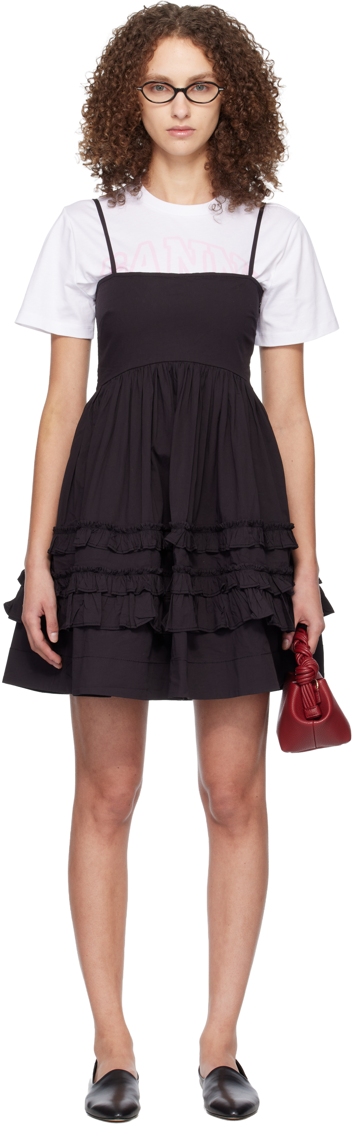 Ganni Cotton Poplin Long Smock Dress | Smart Closet