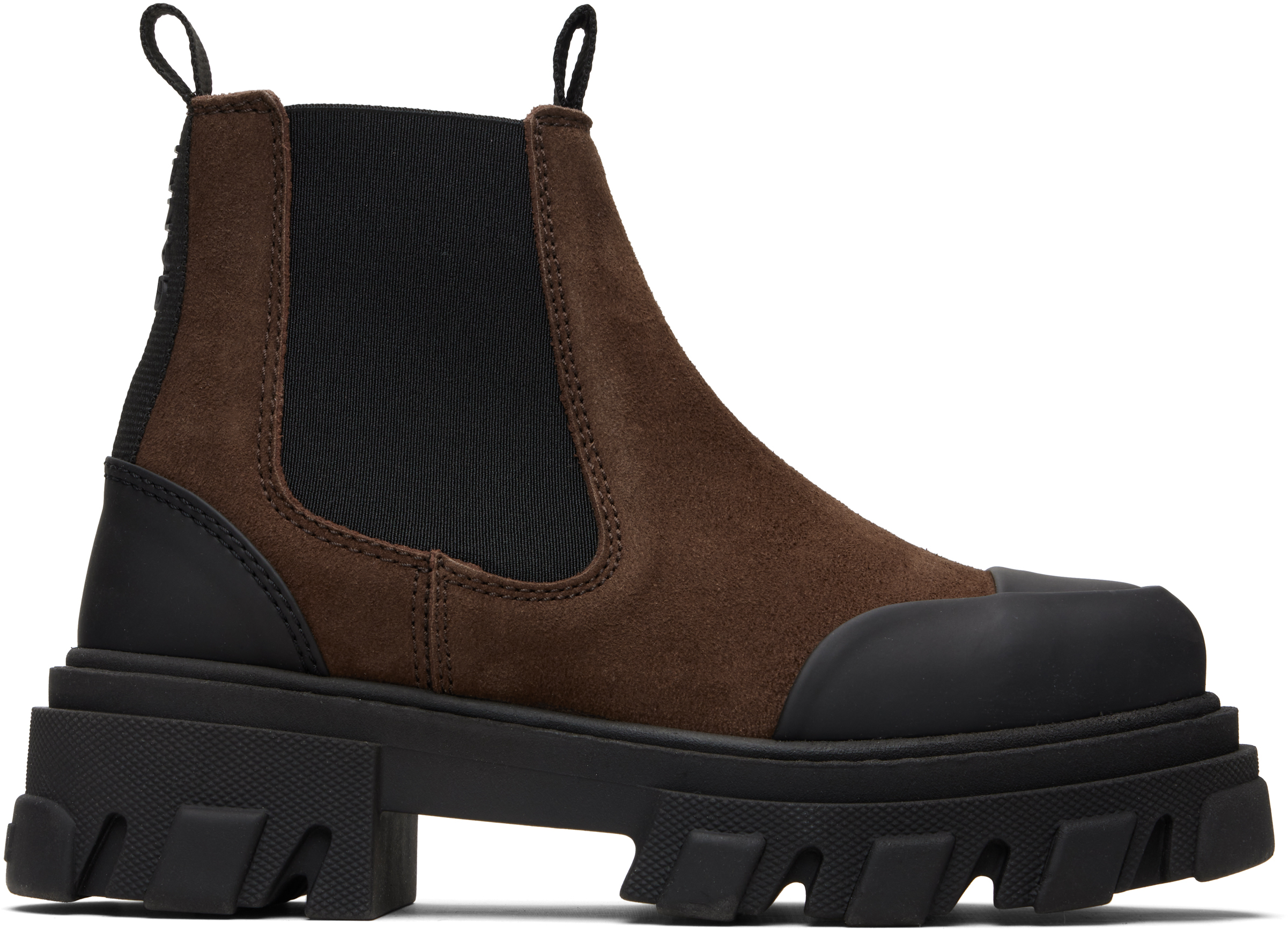 Brown Cleated Low Chelsea Boots
