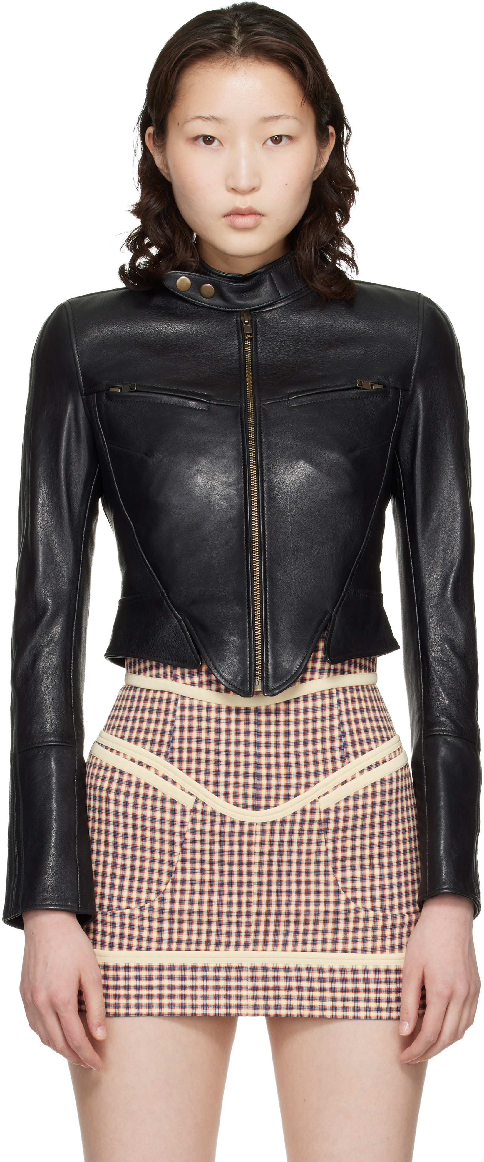 KNWLS: ブラック Claw レザージャケット | SSENSE 日本