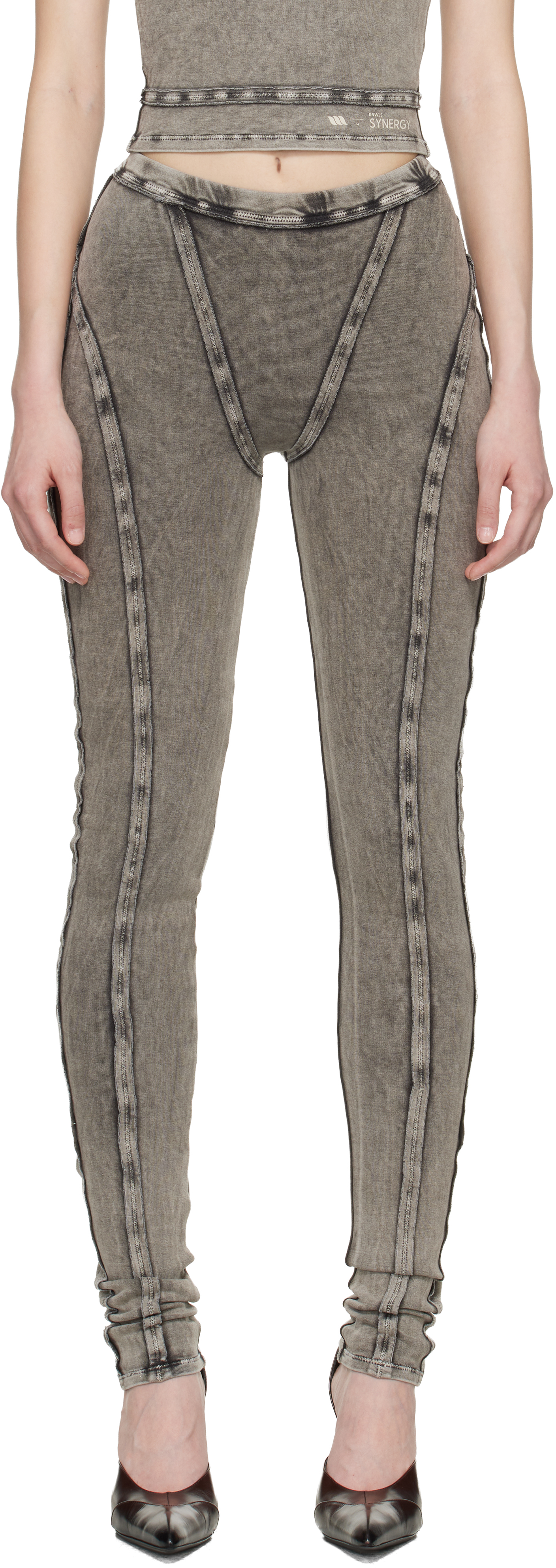 KNWLS Black Scuba Leggings