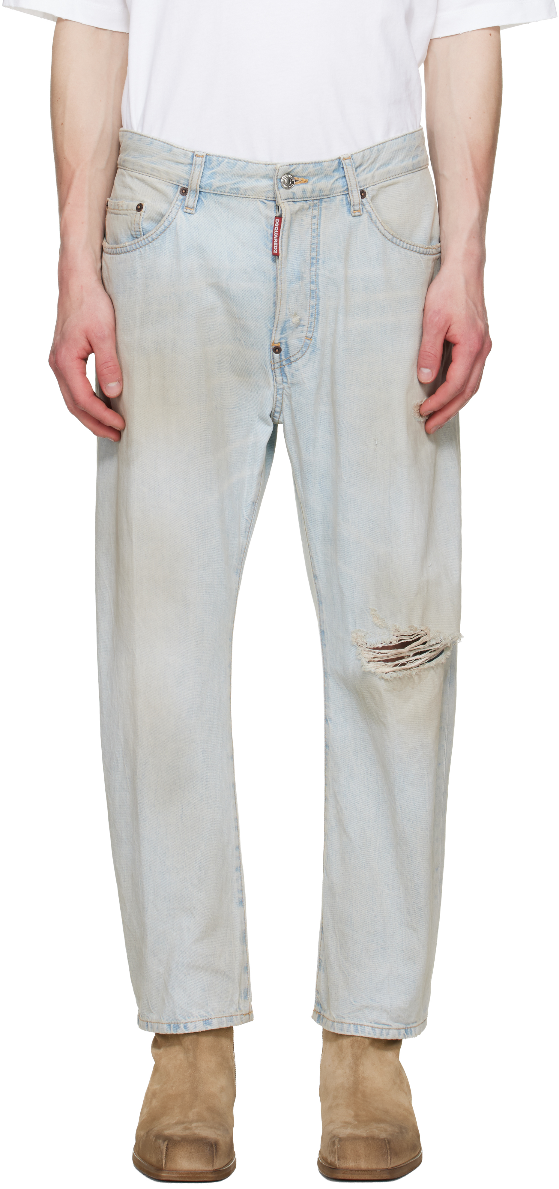 Dsquared2 Blue Light L.A. Wash Bro Jeans