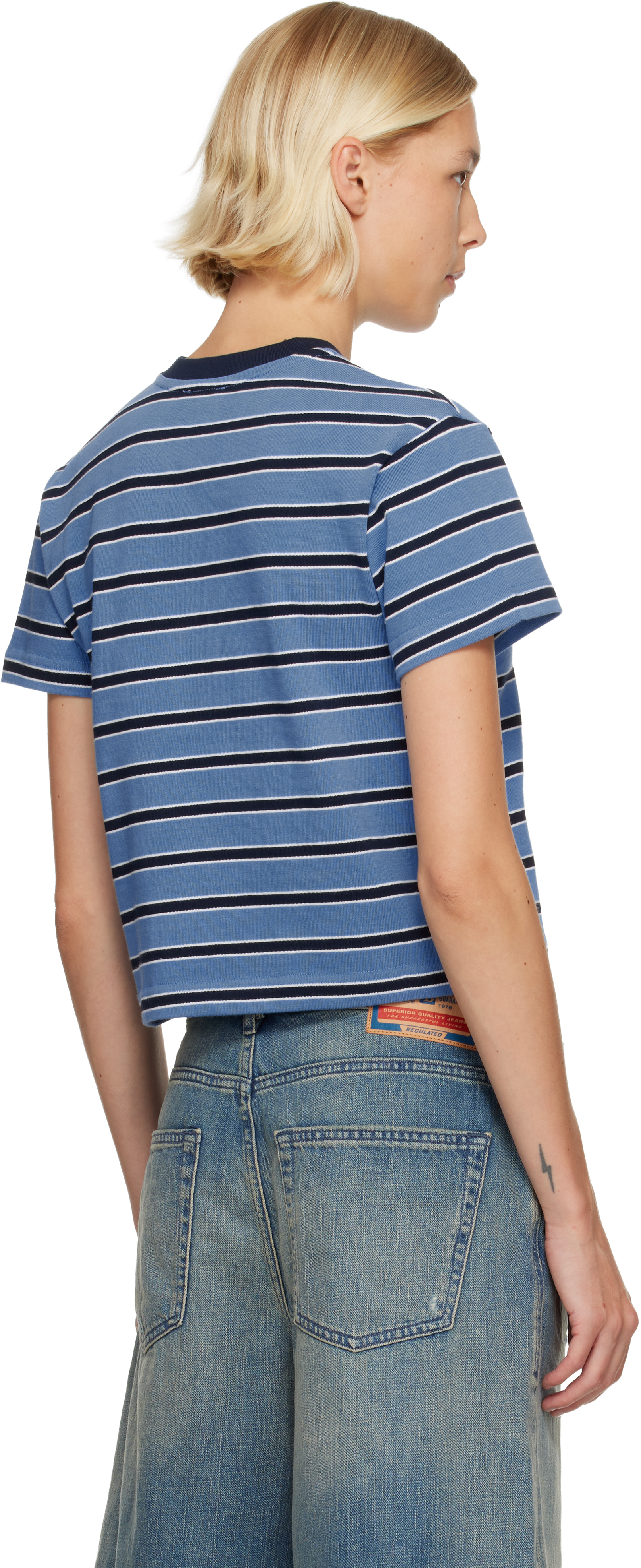 Fruity Booty Blue Carrie T-shirt In Blue