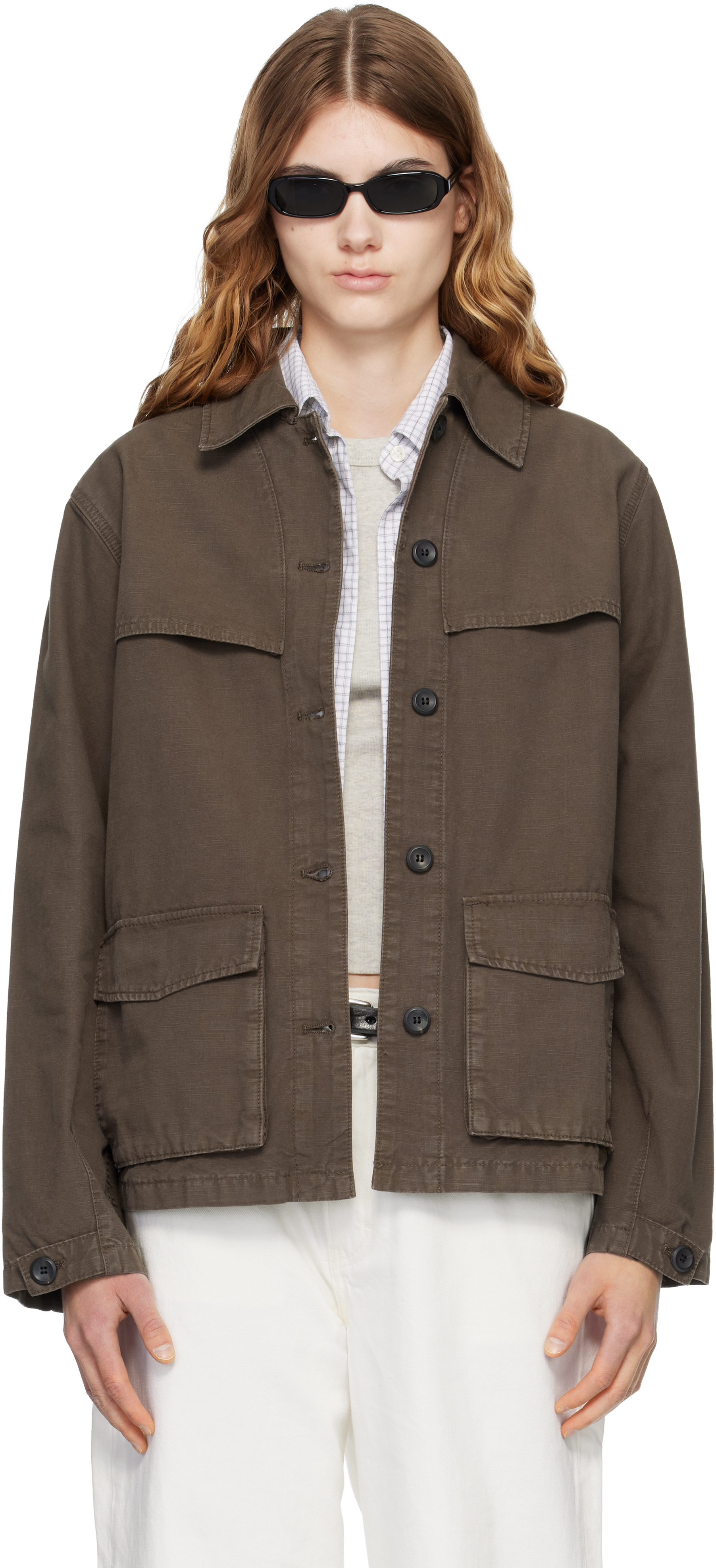 JEANERICA: Brown Jasmine Jacket | SSENSE