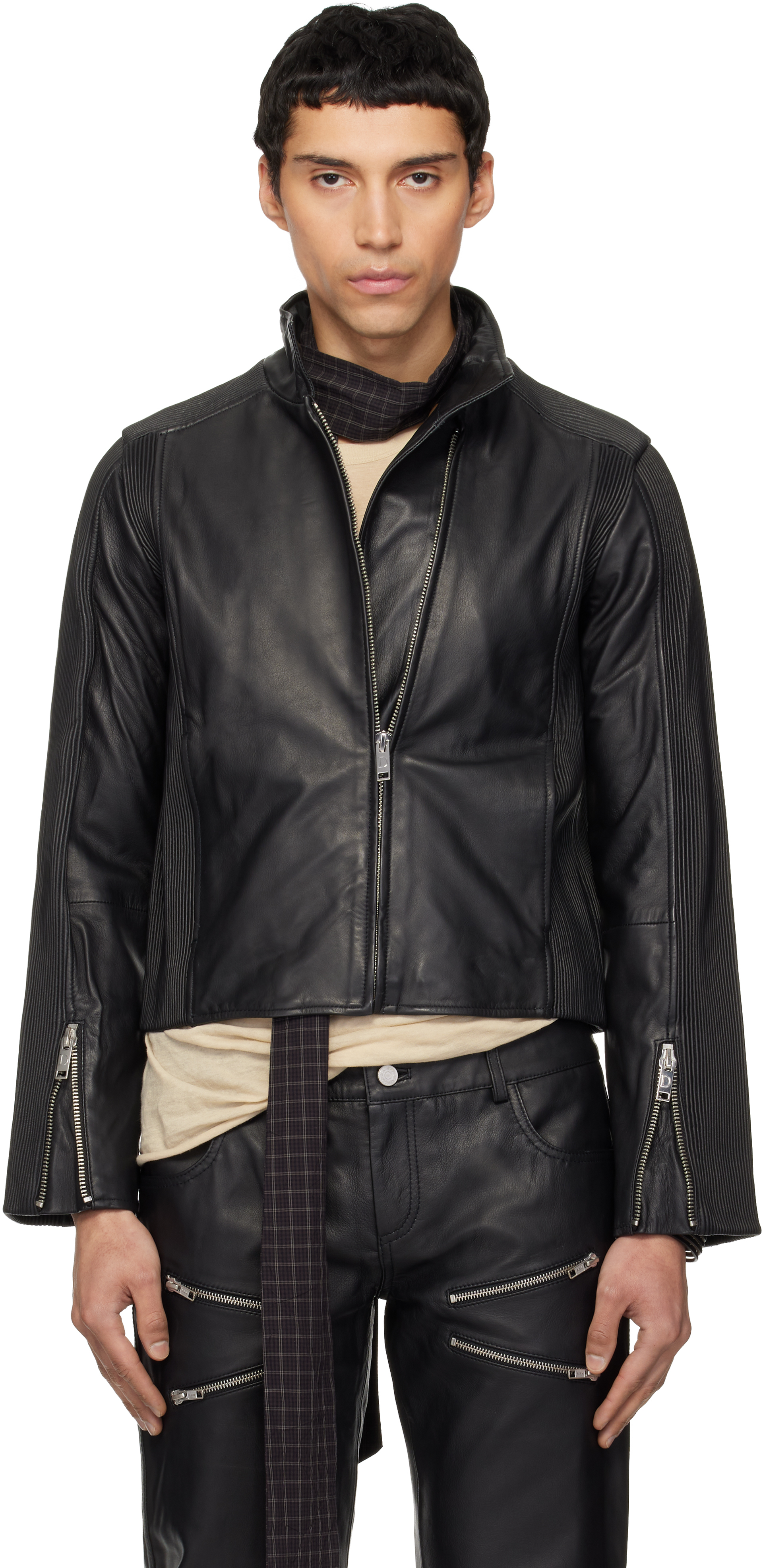 Deadwood Black Monza Leather Jacket
