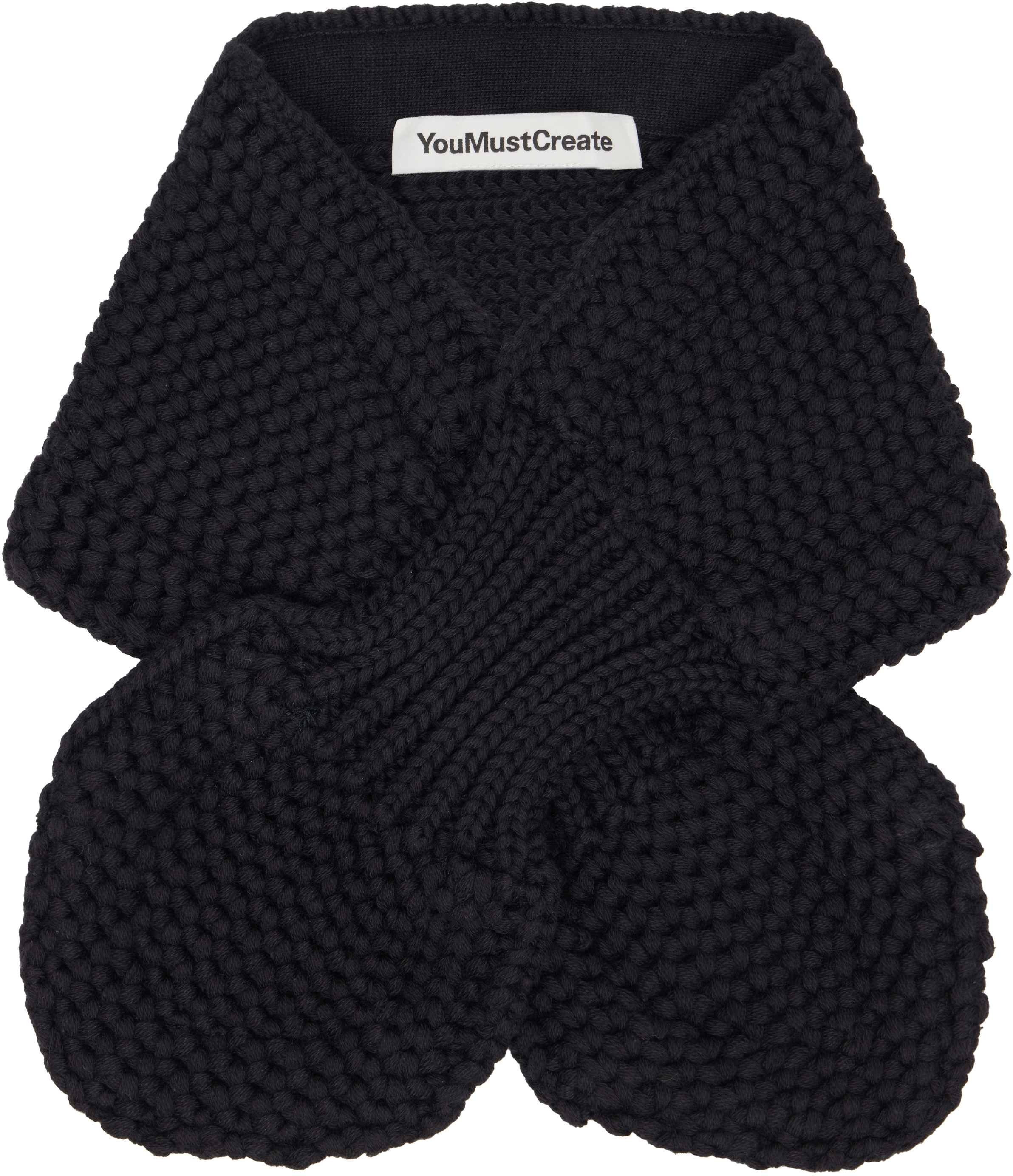 Ymc You Must Create Black Slot Scarf