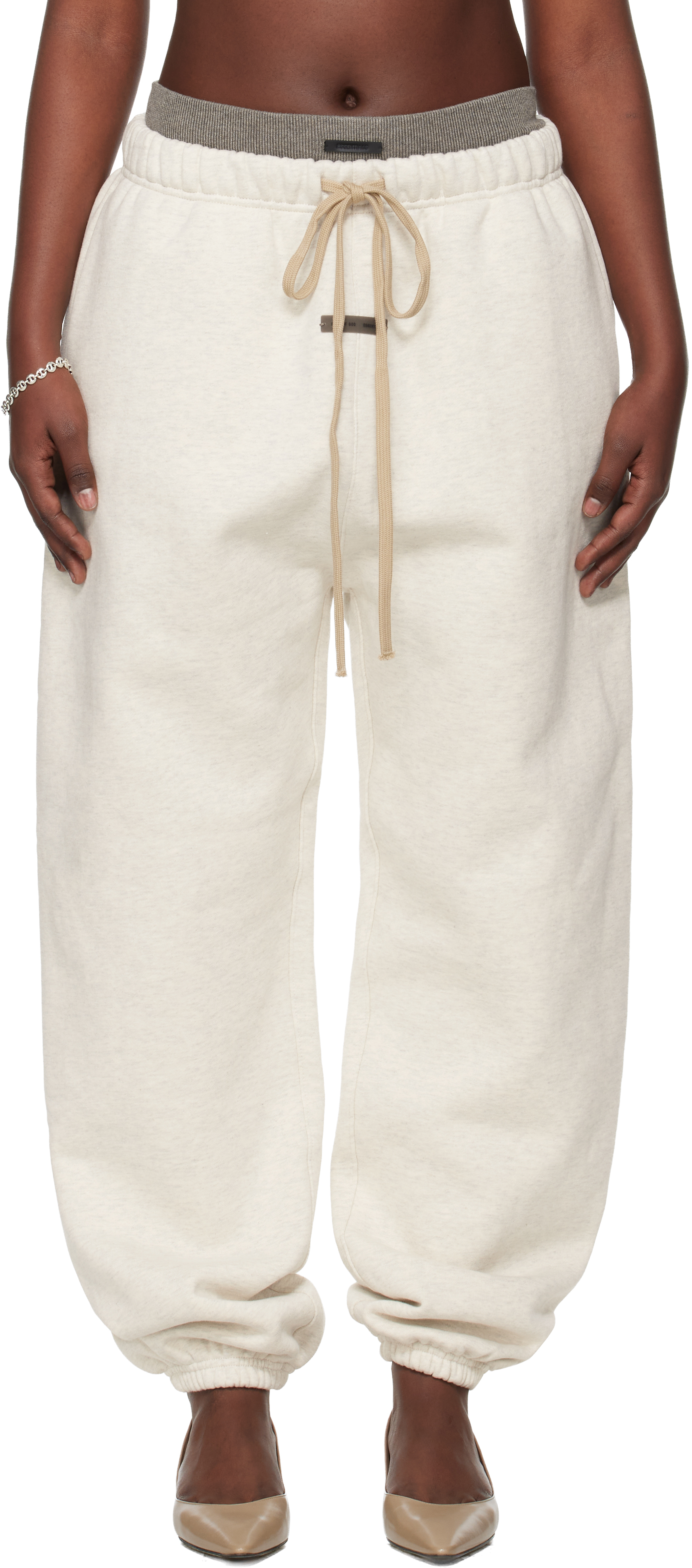 essentials ラウンジ パンツ Fear of God ESSENTIALS: グレー パネル