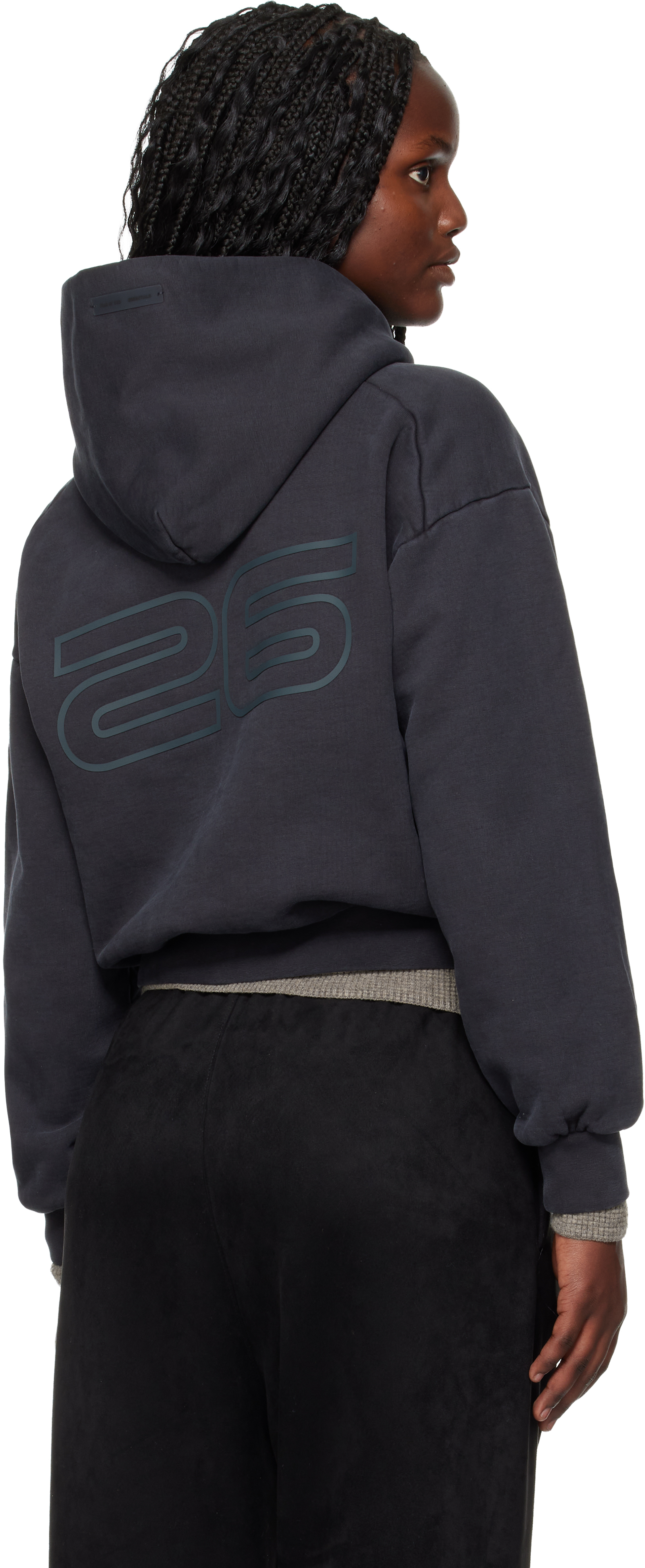 Essentials Gray Holiday Classic Hoodie In Multi