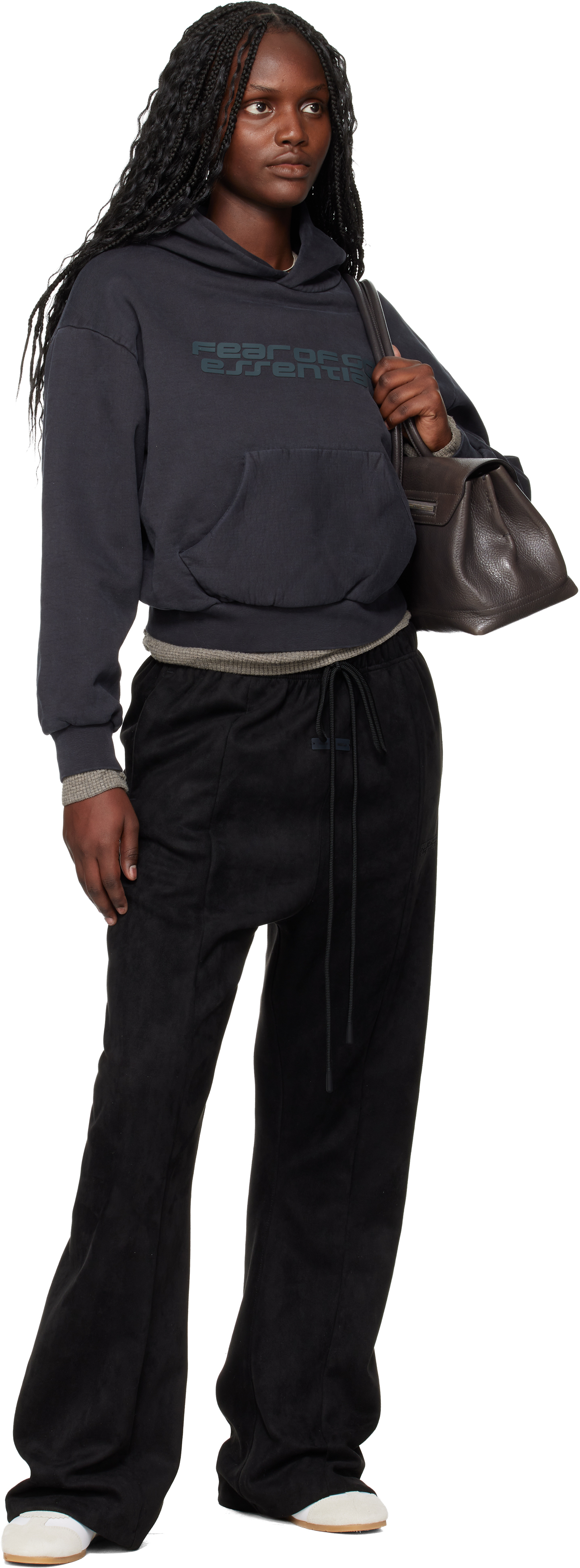 Essentials Gray Holiday Classic Hoodie In Multi