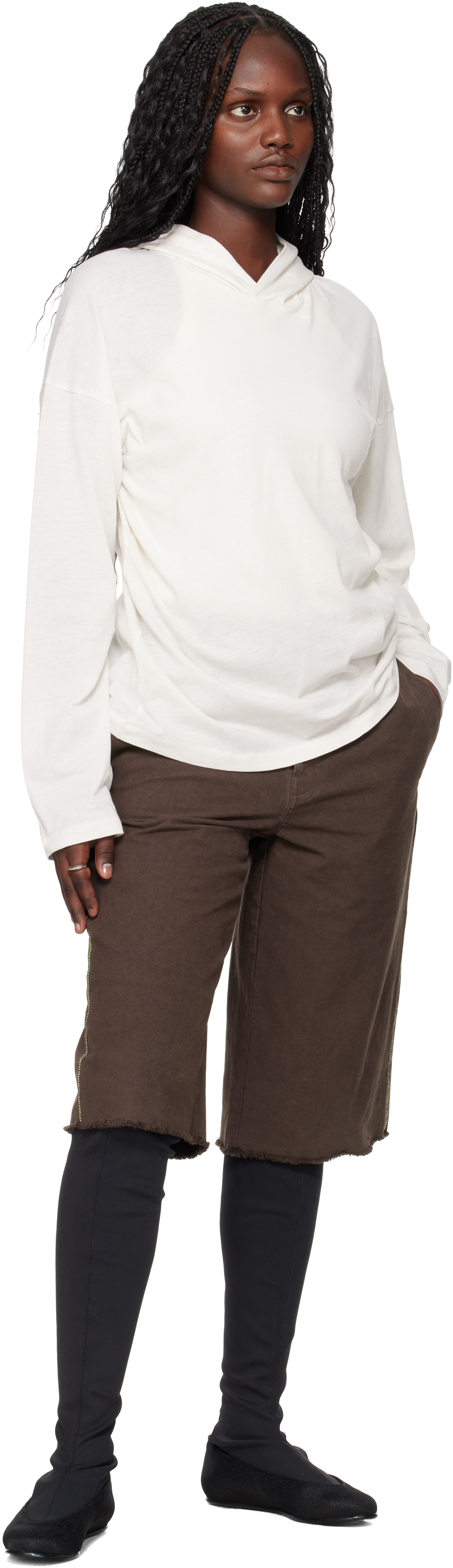 Essentials Off-white Holiday Embroidered Classic Fit Long Sleeve Hoodie In White