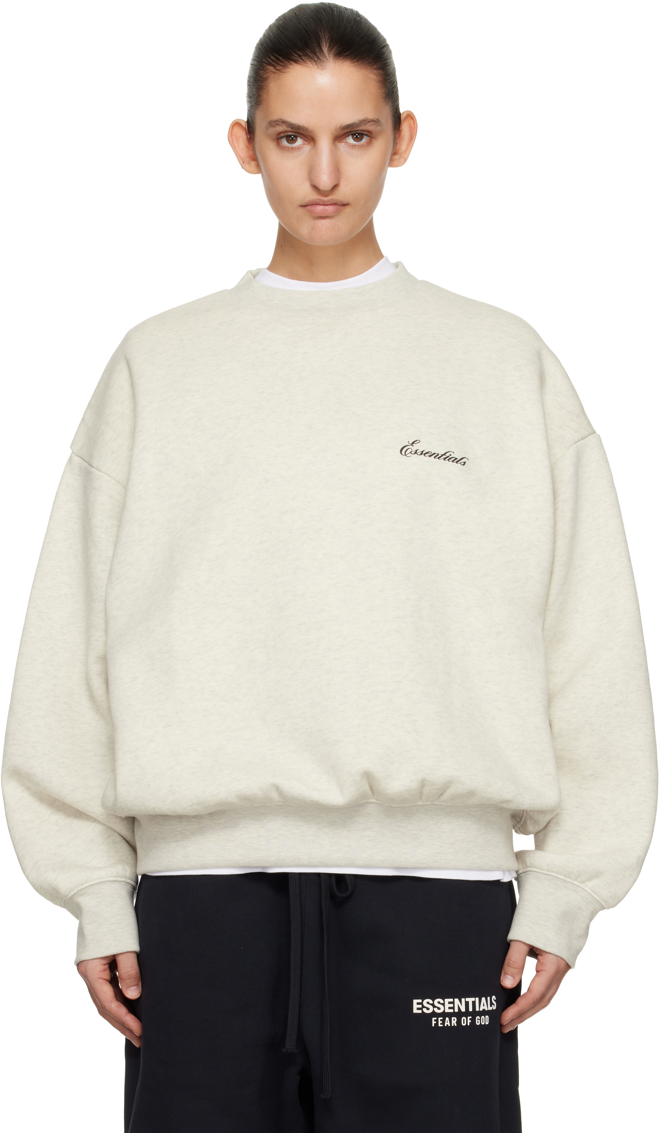 Essentials Off-white Classic Crewneck Sweatshirt