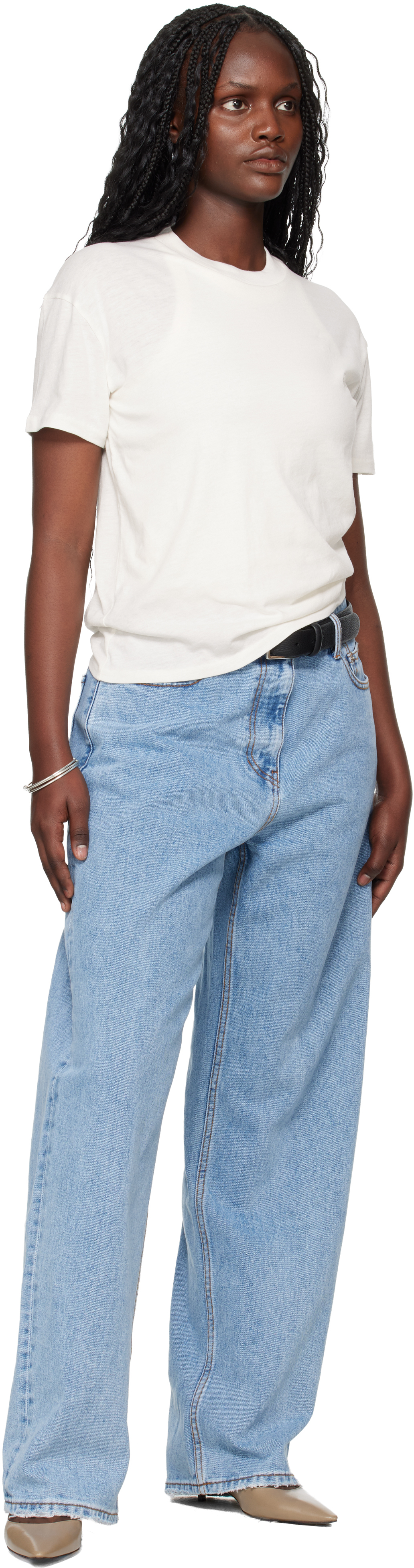 Essentials Off-white Holiday Embroidered Classic Fit T-shirt In White