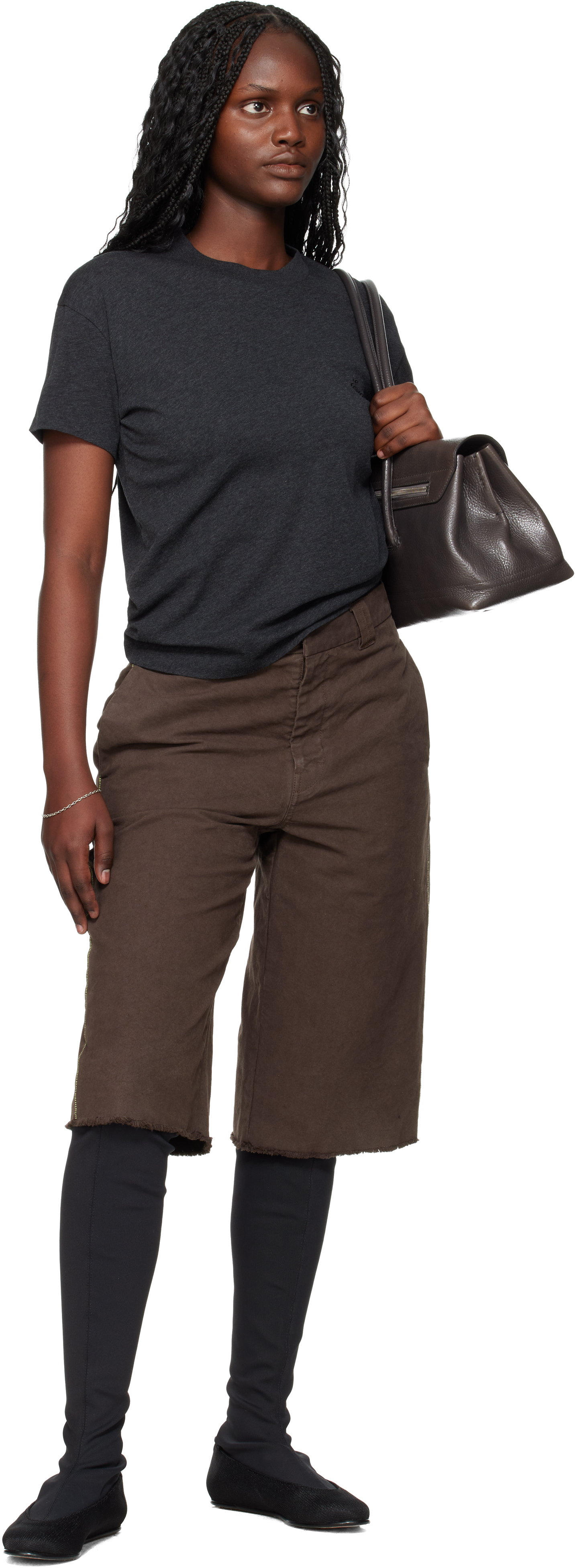 Essentials Gray Holiday Embroidered Classic Fit T-shirt In Black