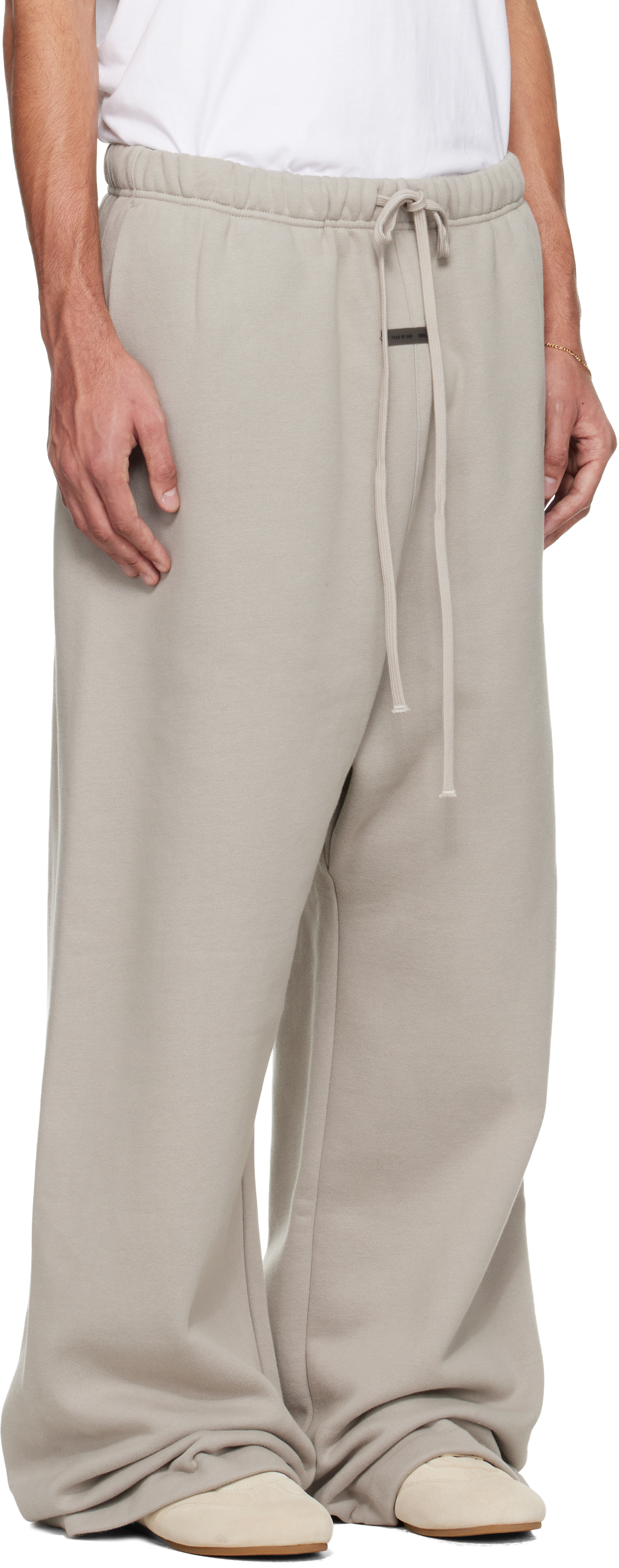 Essentials Gray Holiday Lounge Sweatpants In Gray