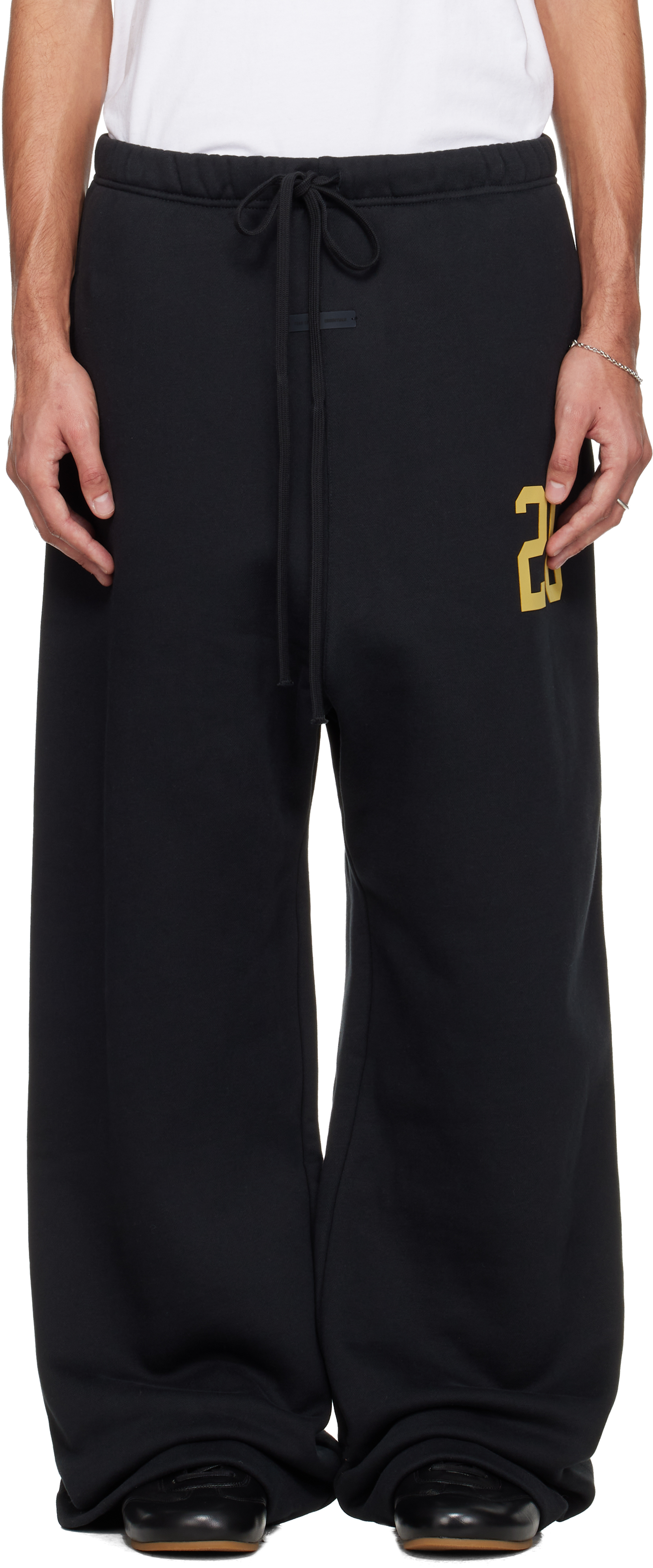 Essentials Black Holiday Lounge Sweatpants