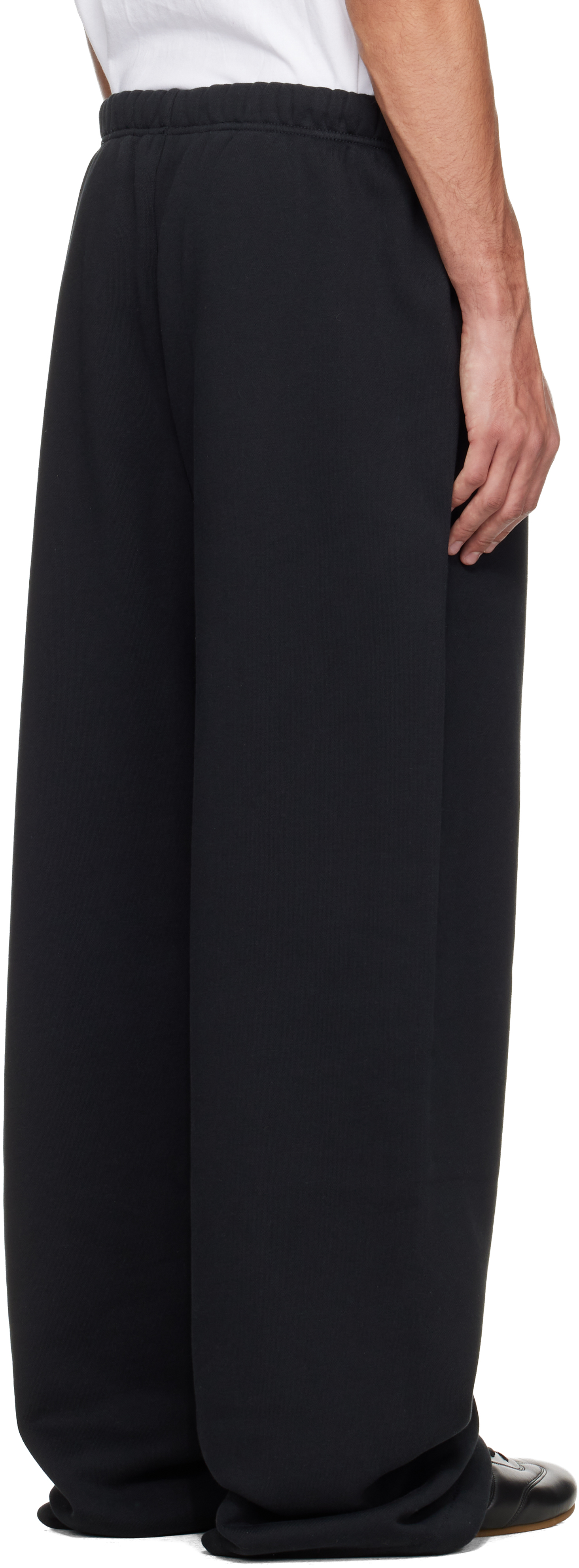 Essentials Black Holiday Lounge Sweatpants In Black