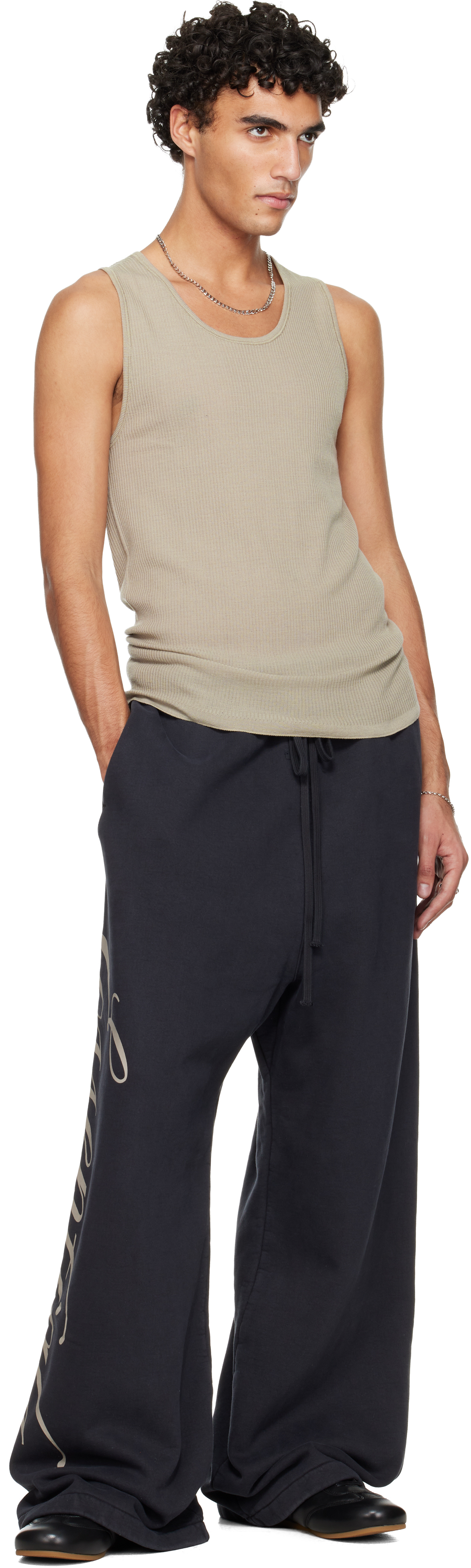 Essentials Black Holiday Heavy Fleece Lounge Sweatpants In Black