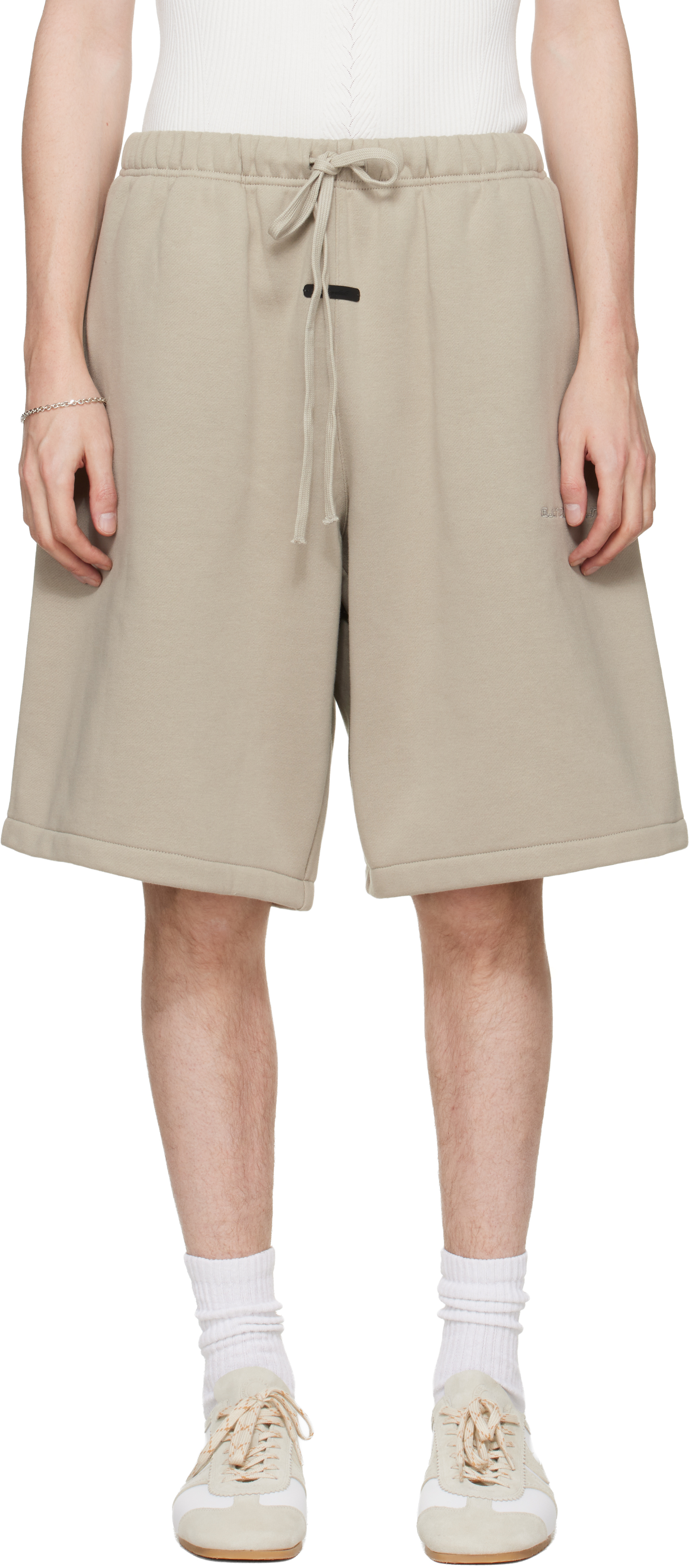 Gray Active Trace Relaxed Shorts