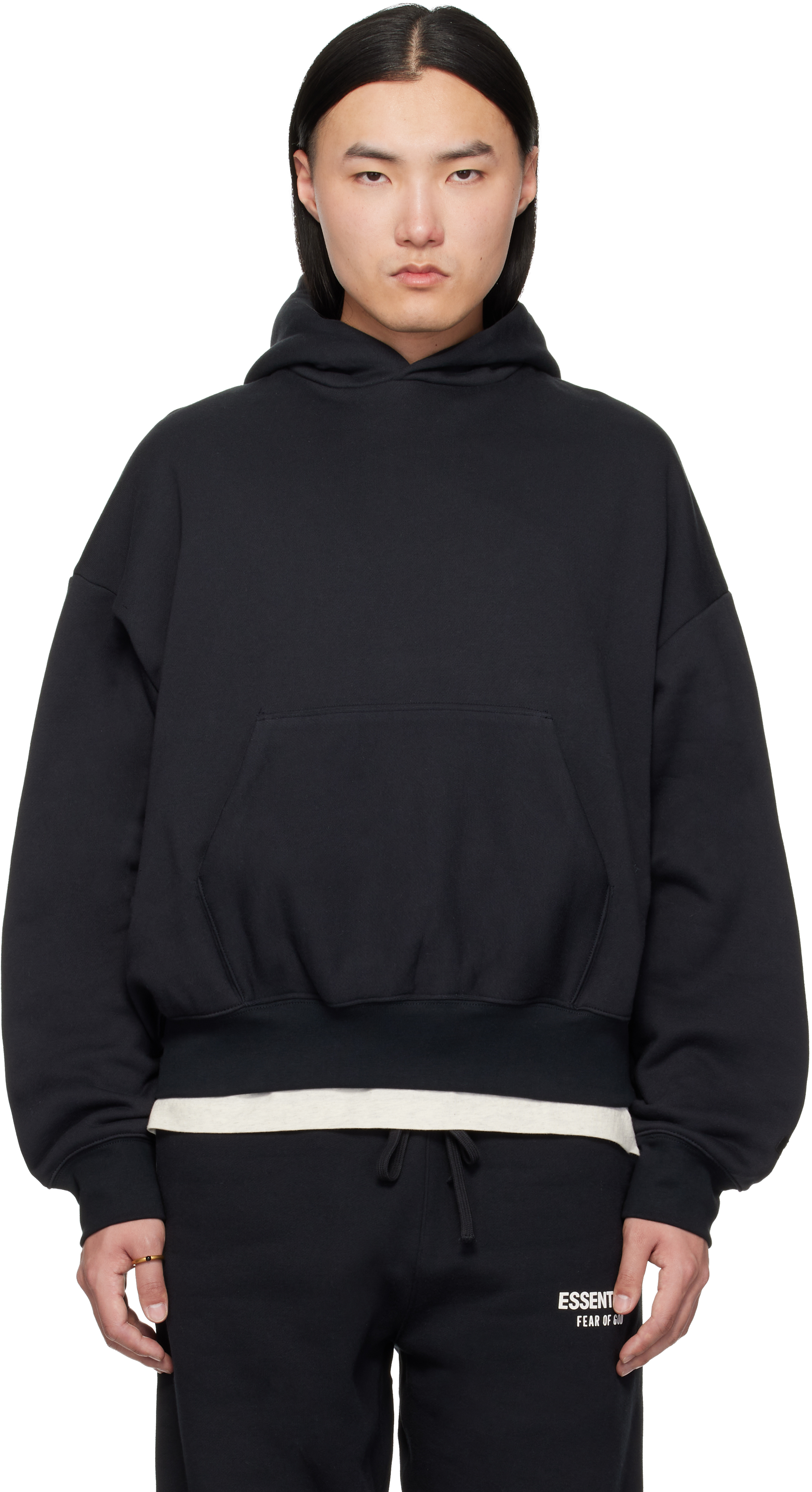 。。さん専用fear of god lブラック ホワイトセット essentials-black-classic-