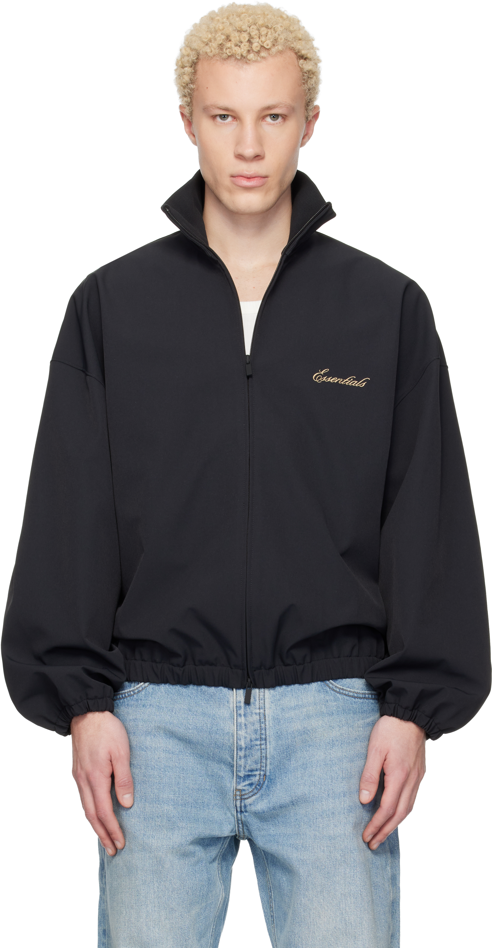 Fear of God ESSENTIALS: ブラック Signature Full Zip トラック