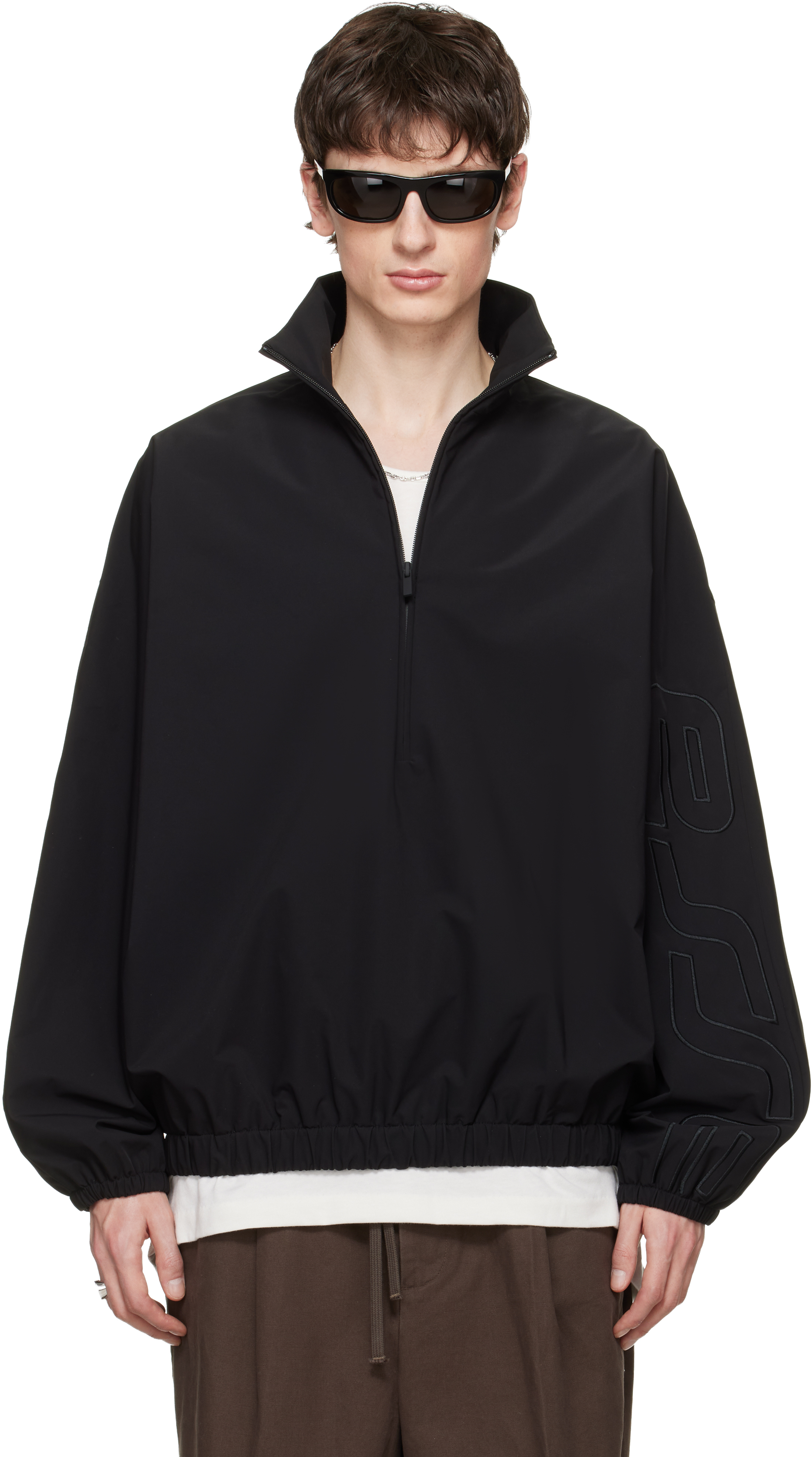 FEAR OF GOD ESSENTIALSトラックジャケット Fear of God ESSENTIALS: ブラック Active Trace ハーフジップ