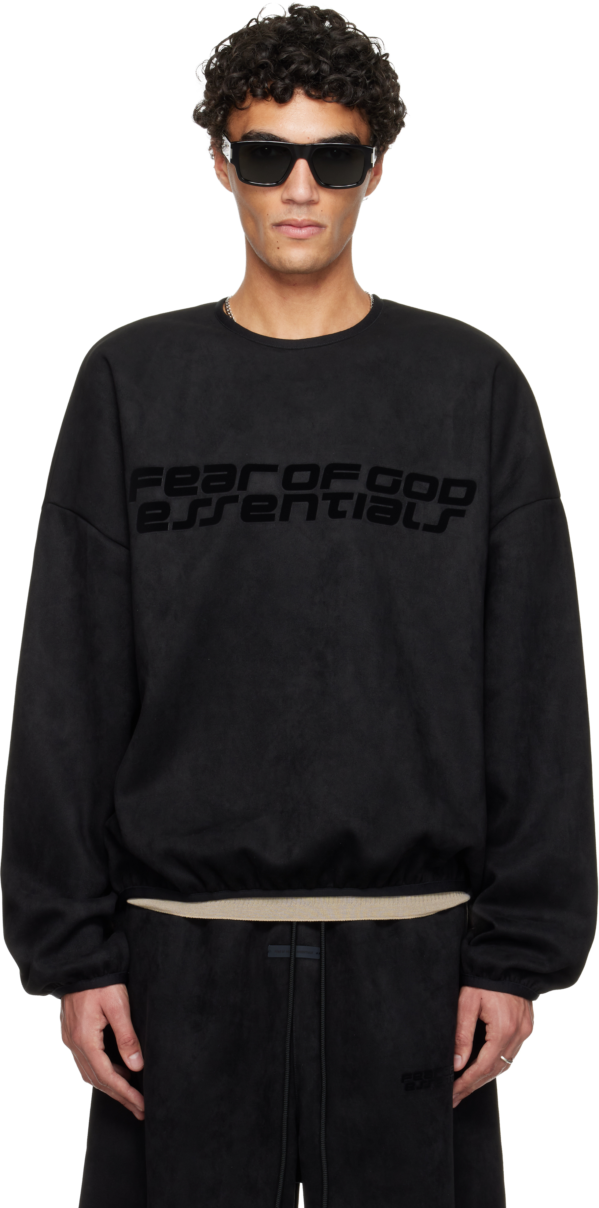 トップス Essentials Fleece Crewneck Black M CLASSIC FIT FLEECE 