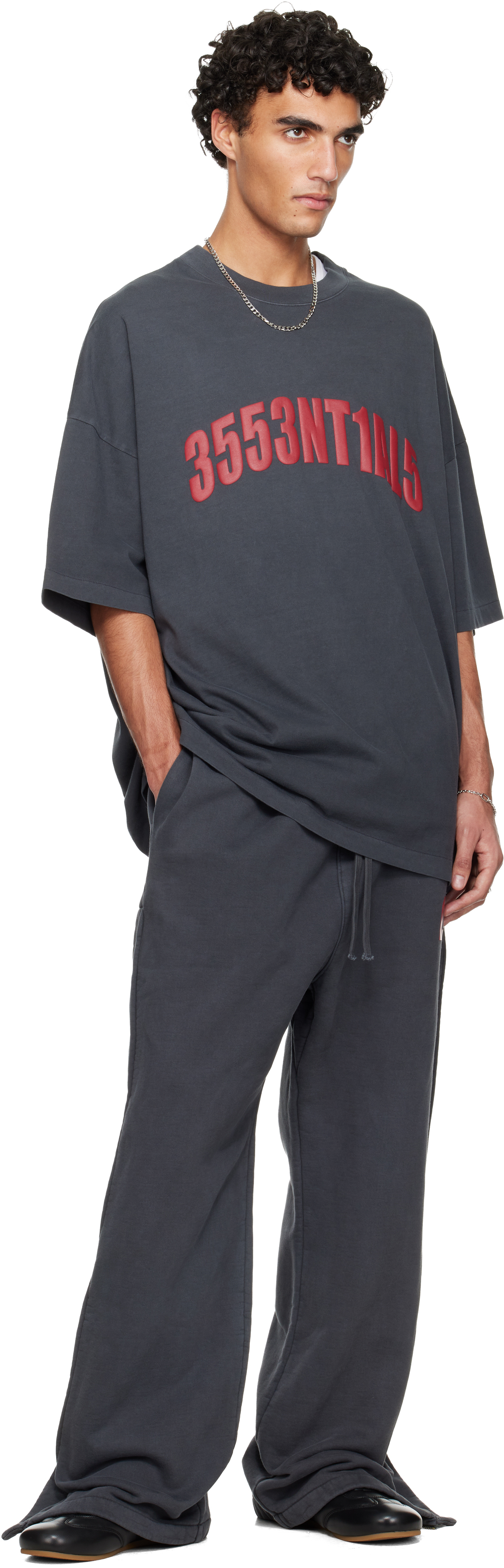 Essentials Gray Holiday 'chicago' 90s T-shirt In Gray