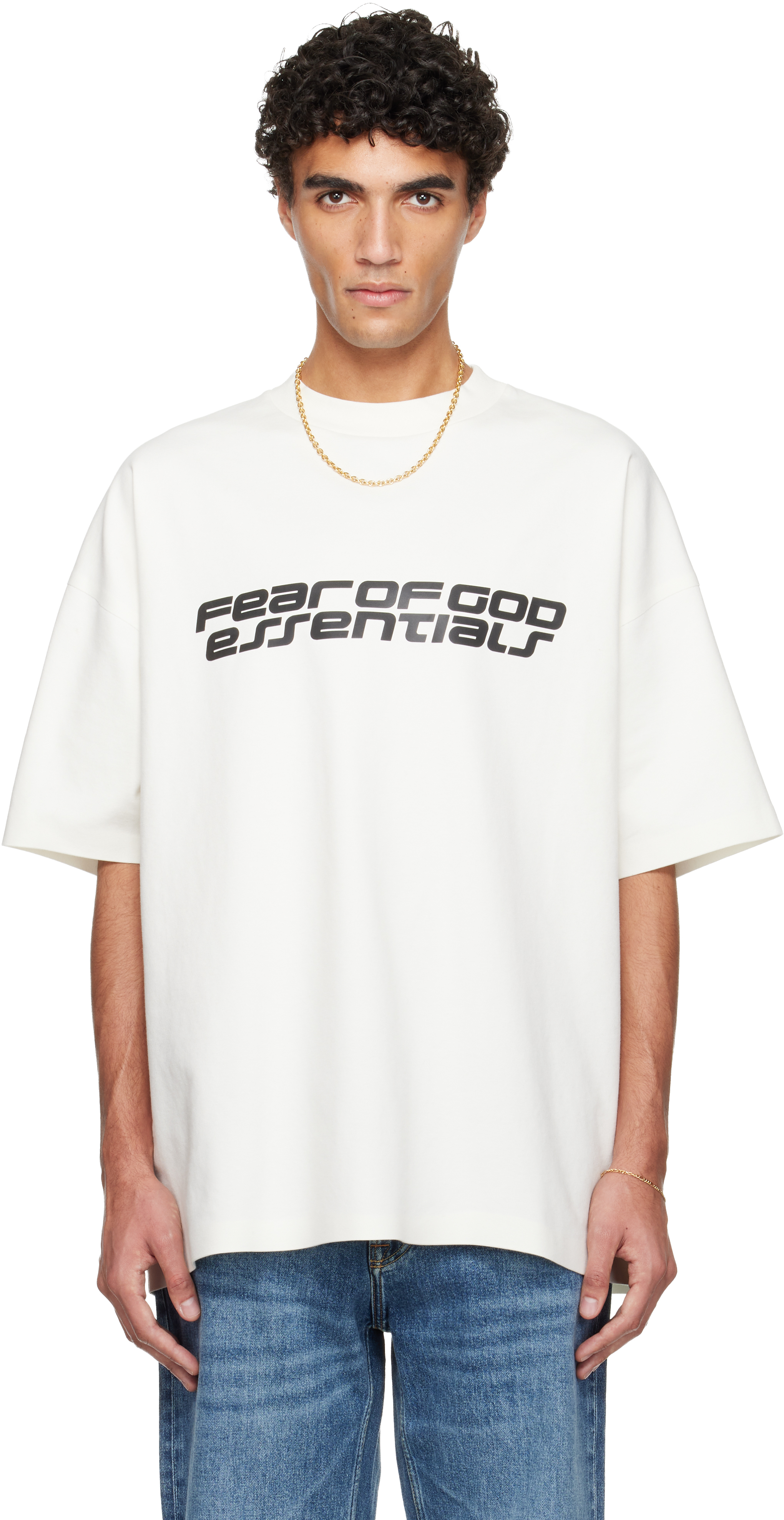 Essentials Off-white Holiday Ponte 90s T-shirt In White