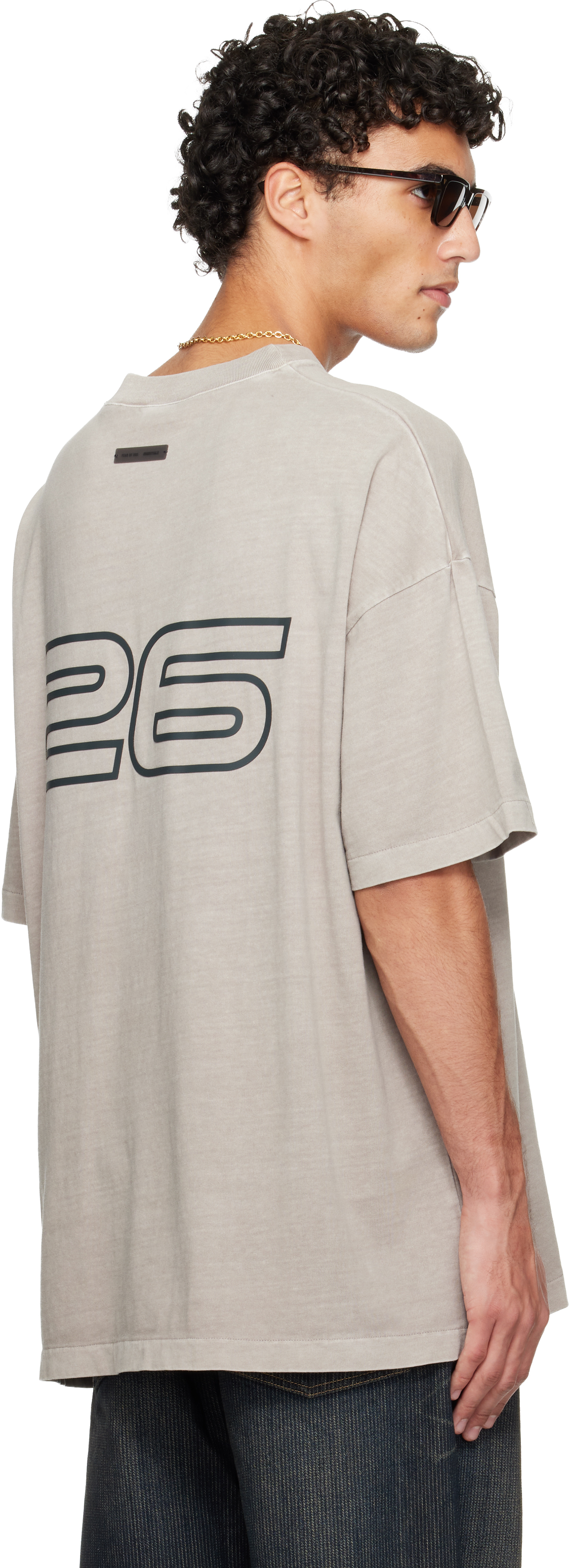 Essentials Gray Holiday 'fear Of God ' 90s T-shirt In Gray