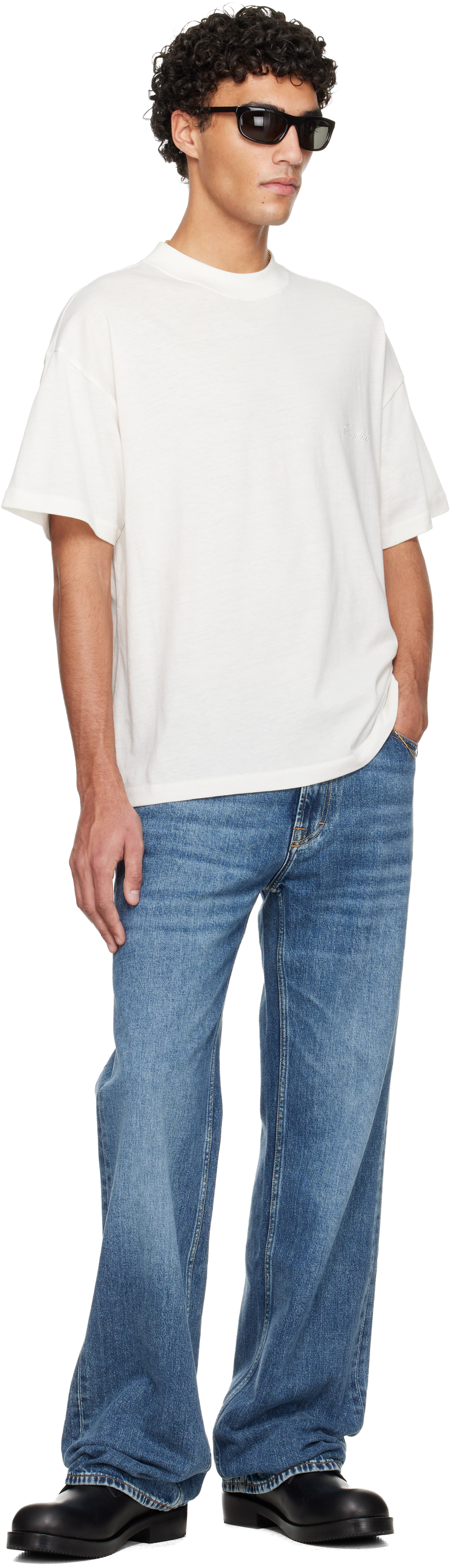 Essentials Off-white Holiday Embroidered Essential T-shirt In White