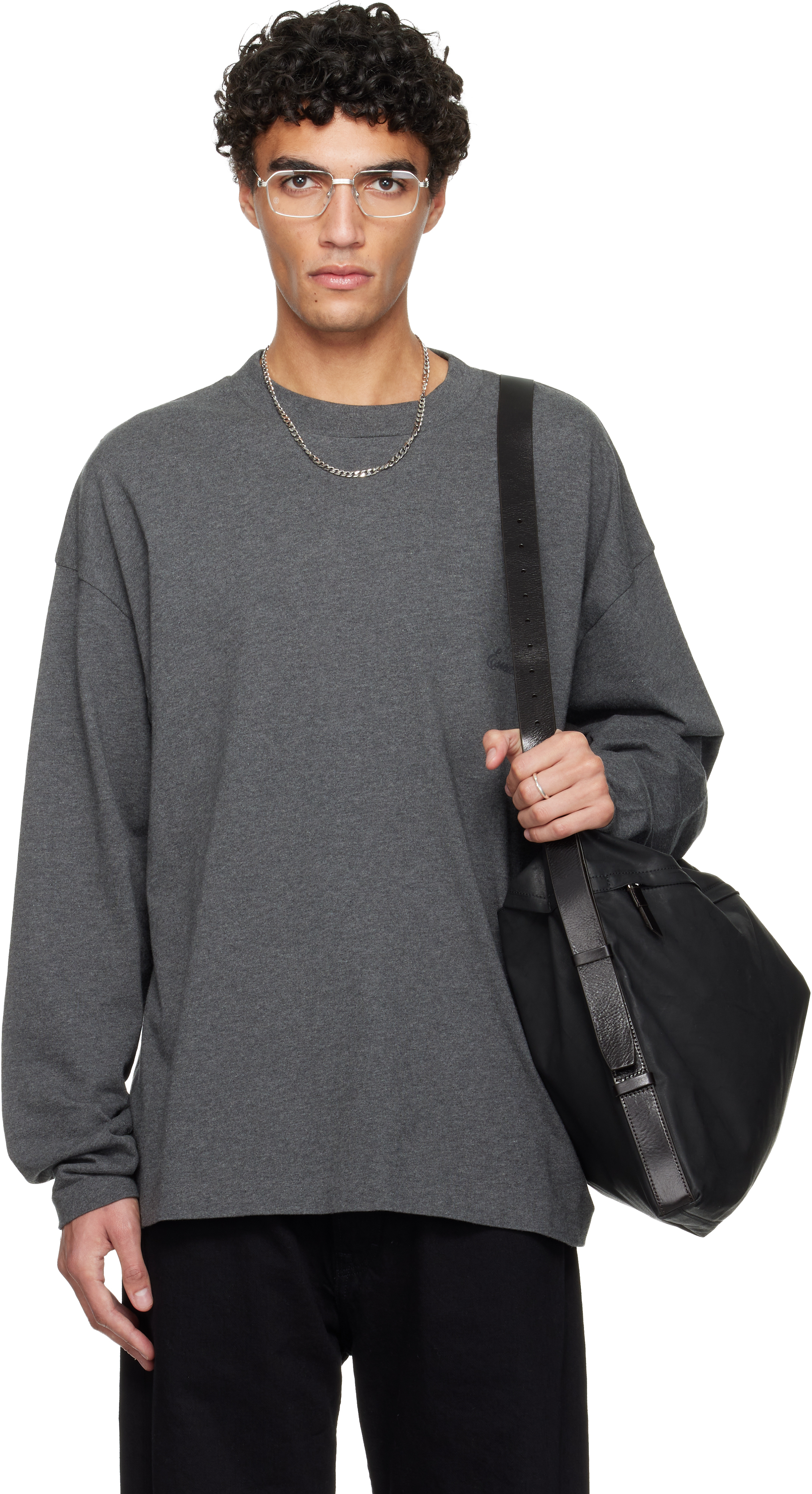 Fear of God ESSENTIALS: グレー Holiday Classic 長袖Tシャツ 