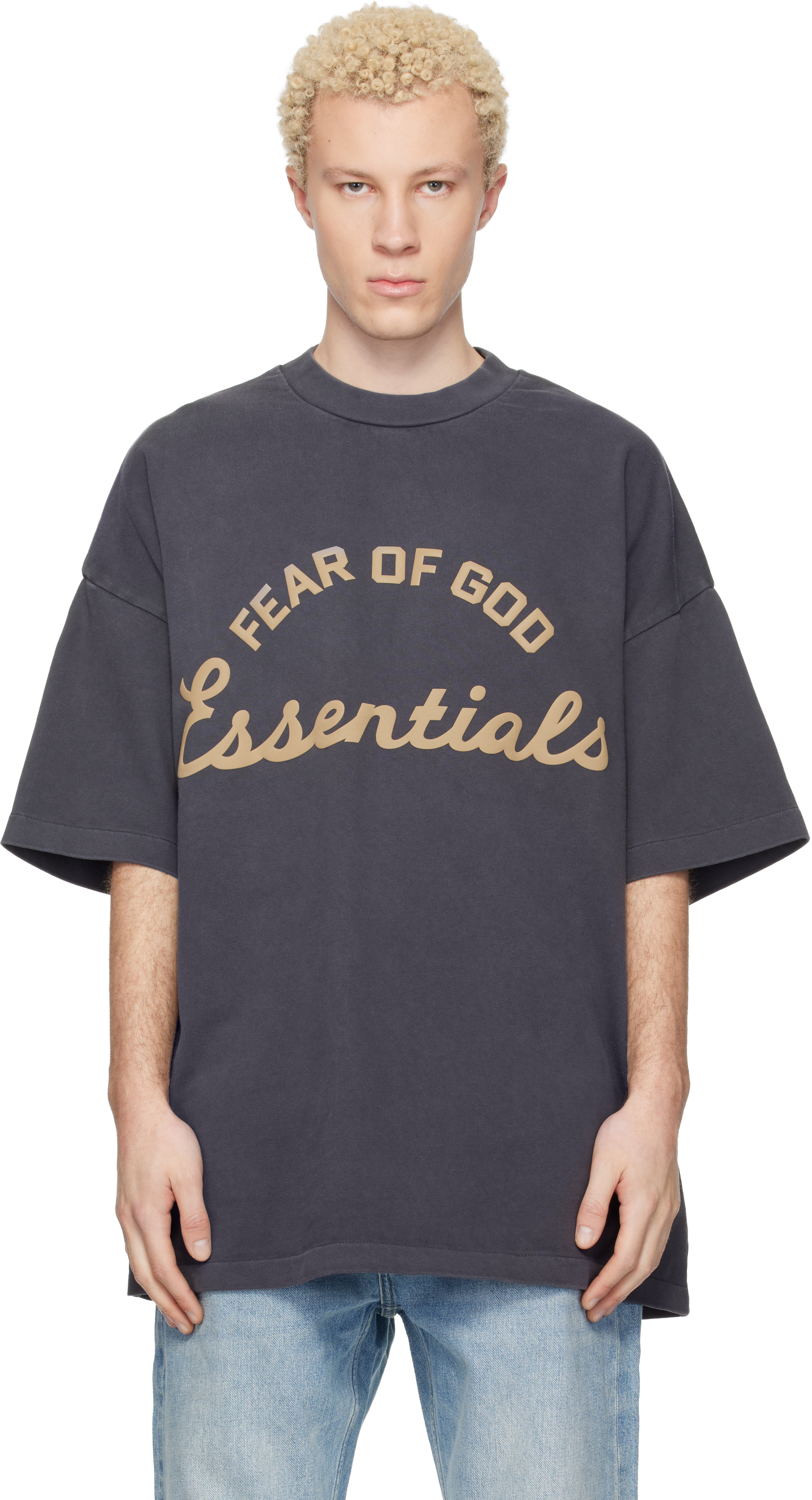 Fear of God ESSENTIALS: Gray Training 90s Short Sleeve T-shirt