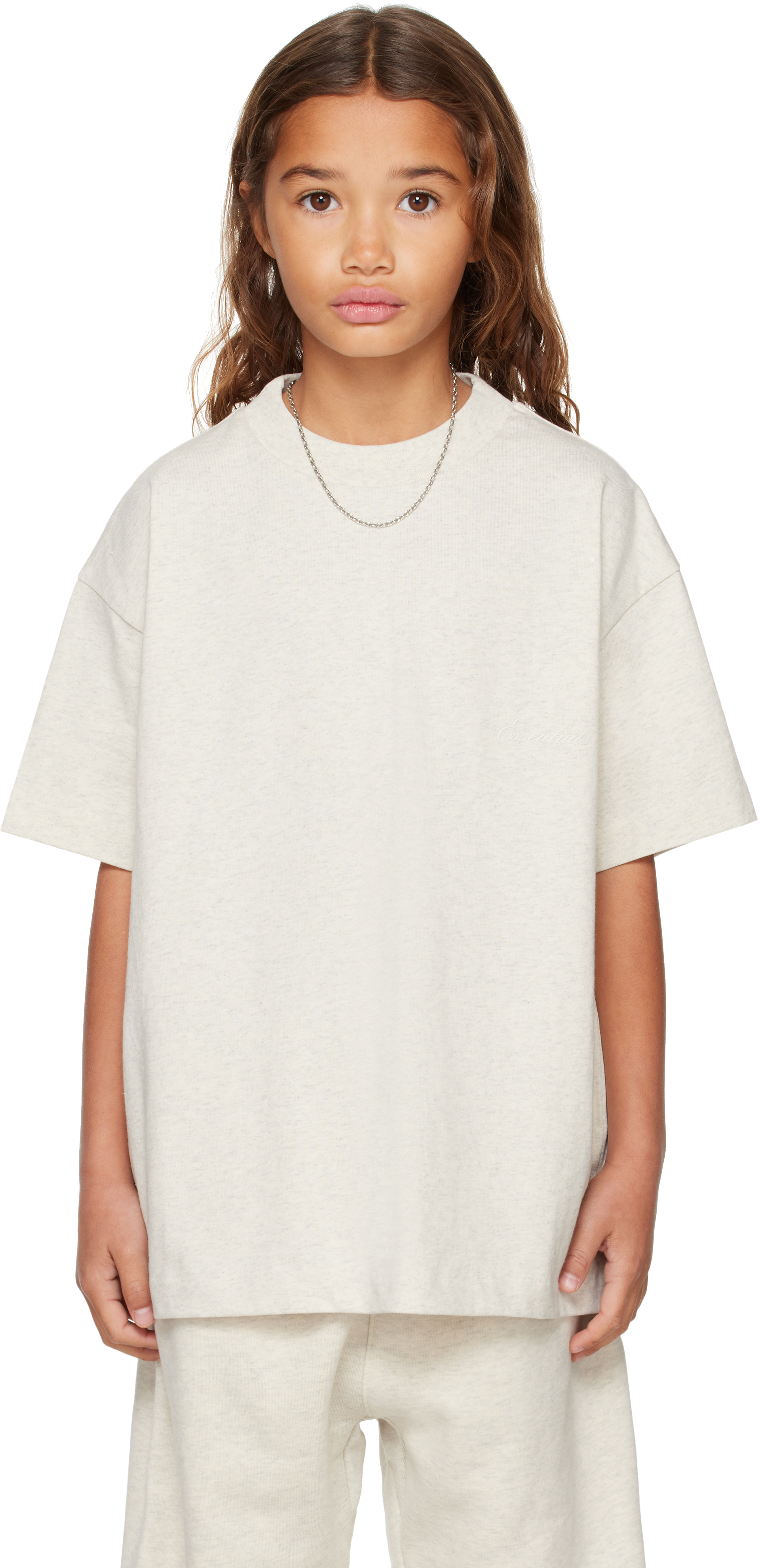 Fear of God ESSENTIALS キッズ｜グレー Holiday Classic 半袖Tシャツ 