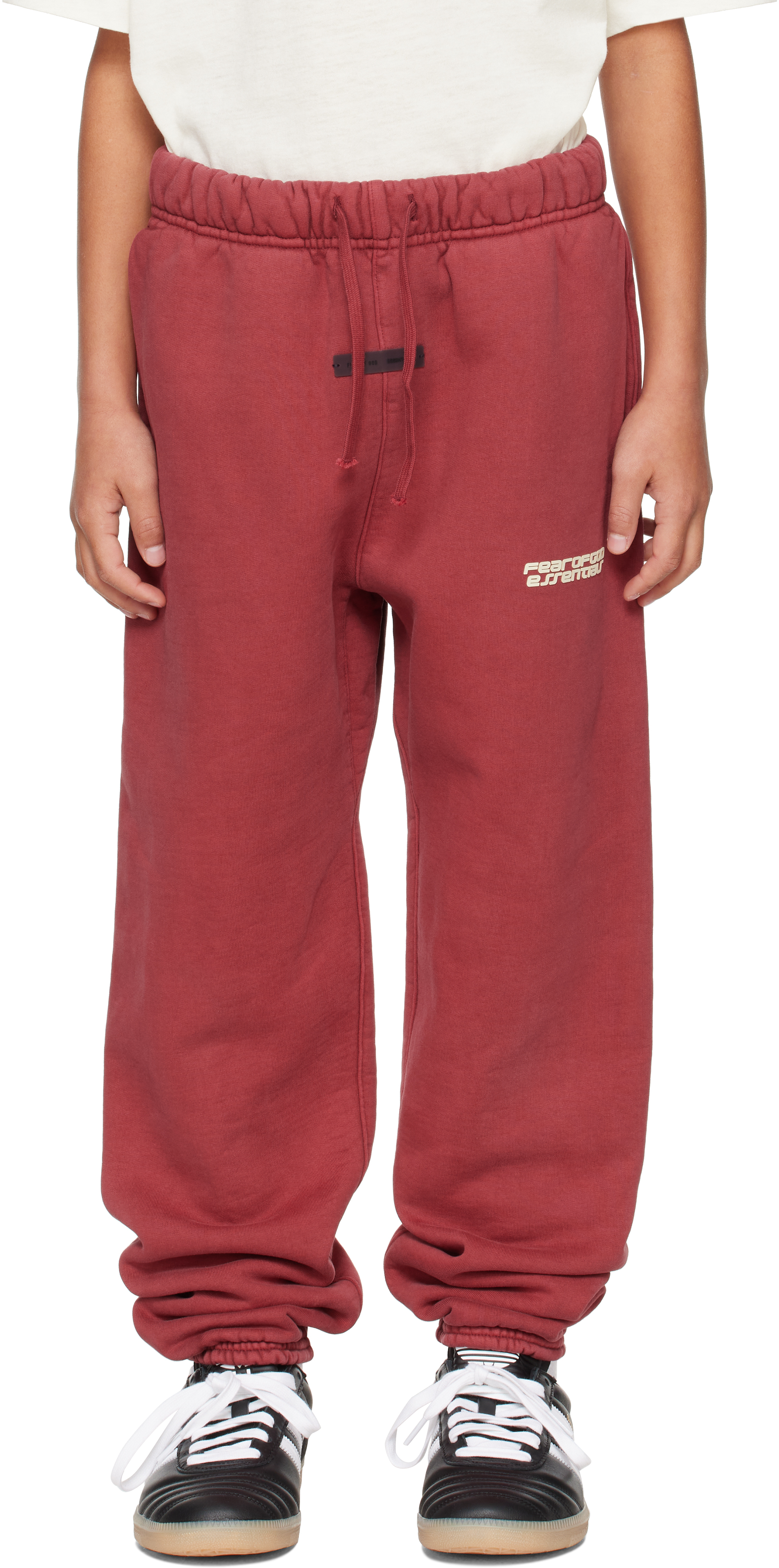 Essentials Kids Red Holiday Classic Sweatpants In Red