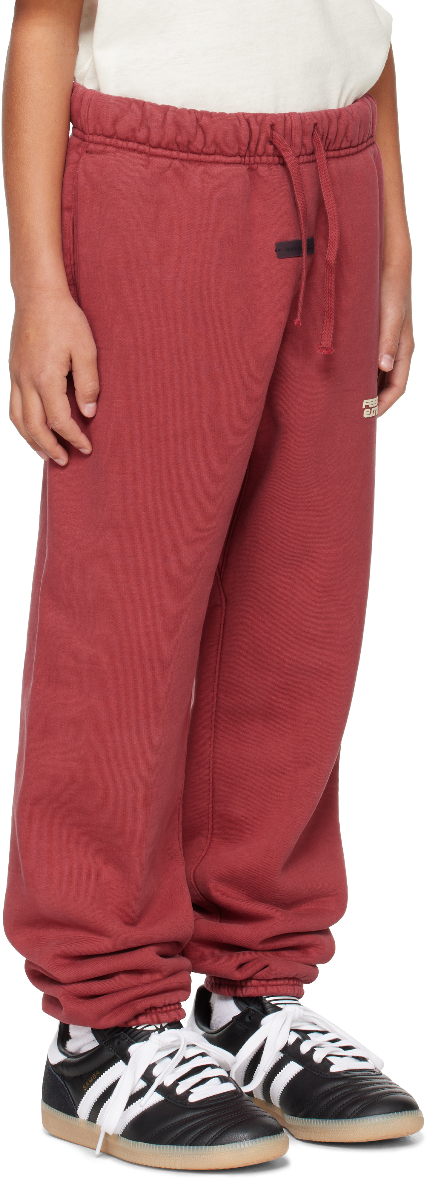 Essentials Kids Red Holiday Classic Sweatpants In Red