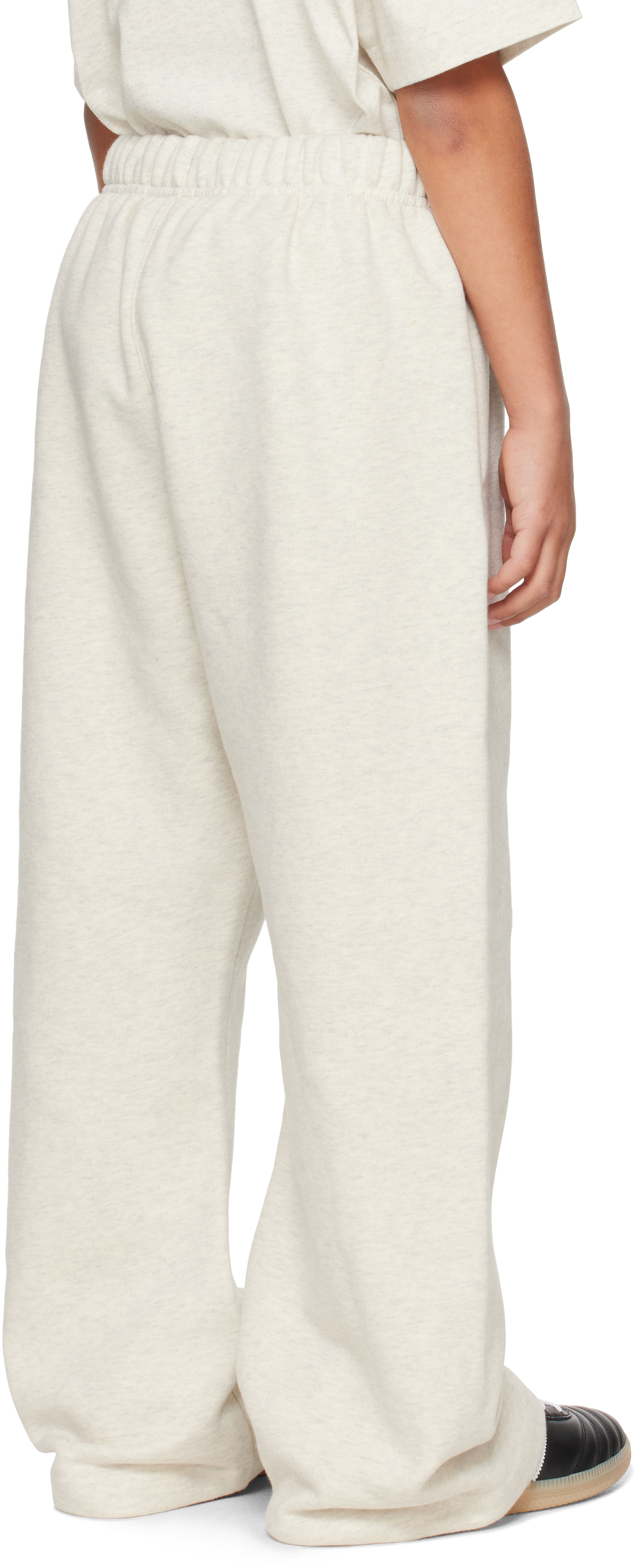 Essentials Kids Gray Holiday Flare Sweatpants In Neutral