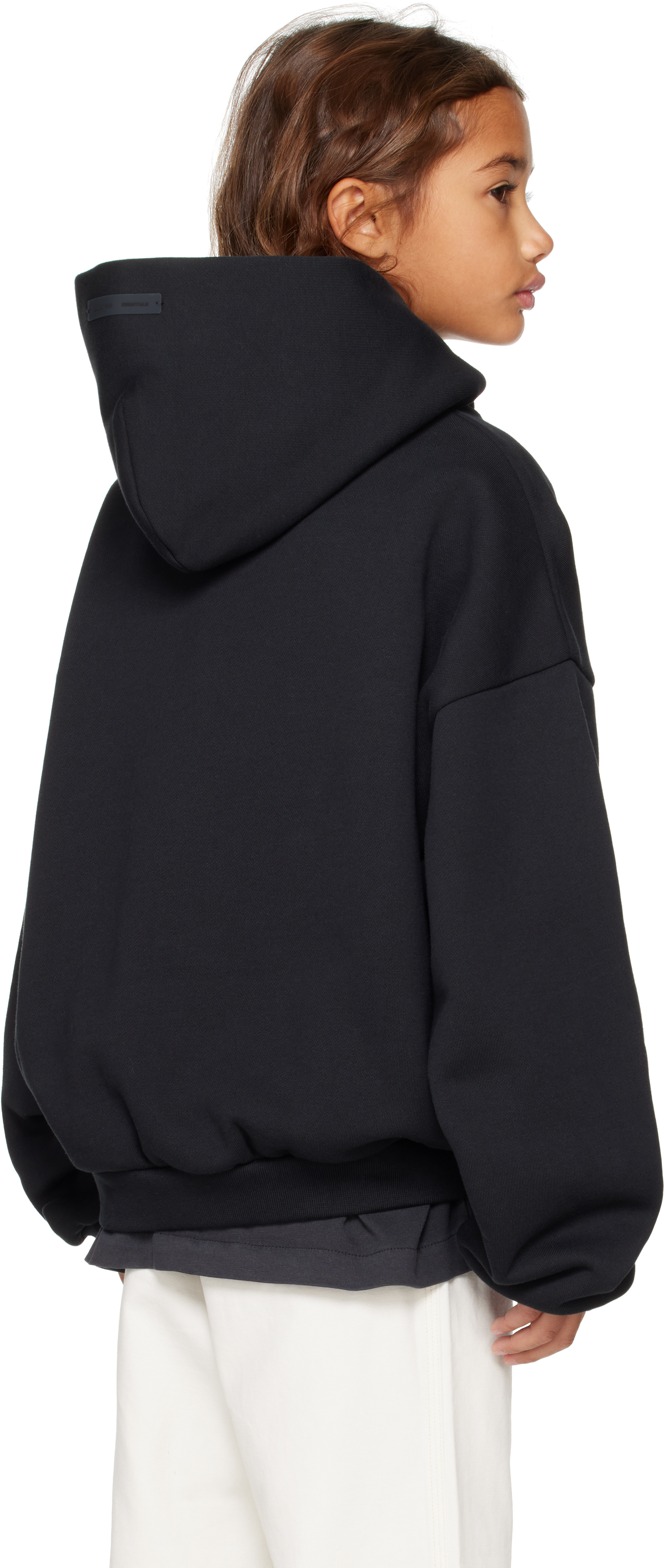 Essentials Kids Black Holiday Classic Hoodie In Black