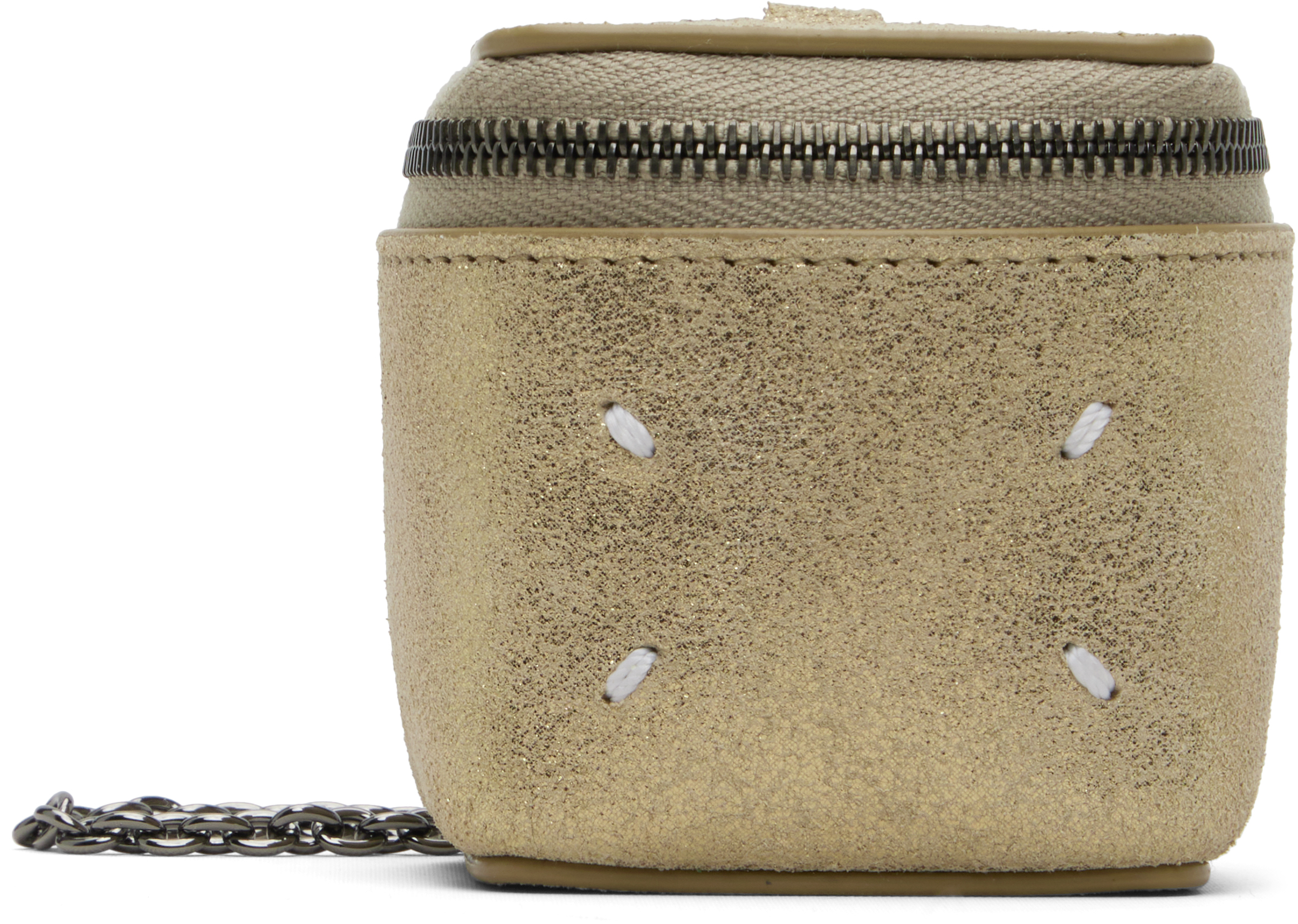 Maison Margielaのゴールド ミニ Cube Chain バッグがセール中