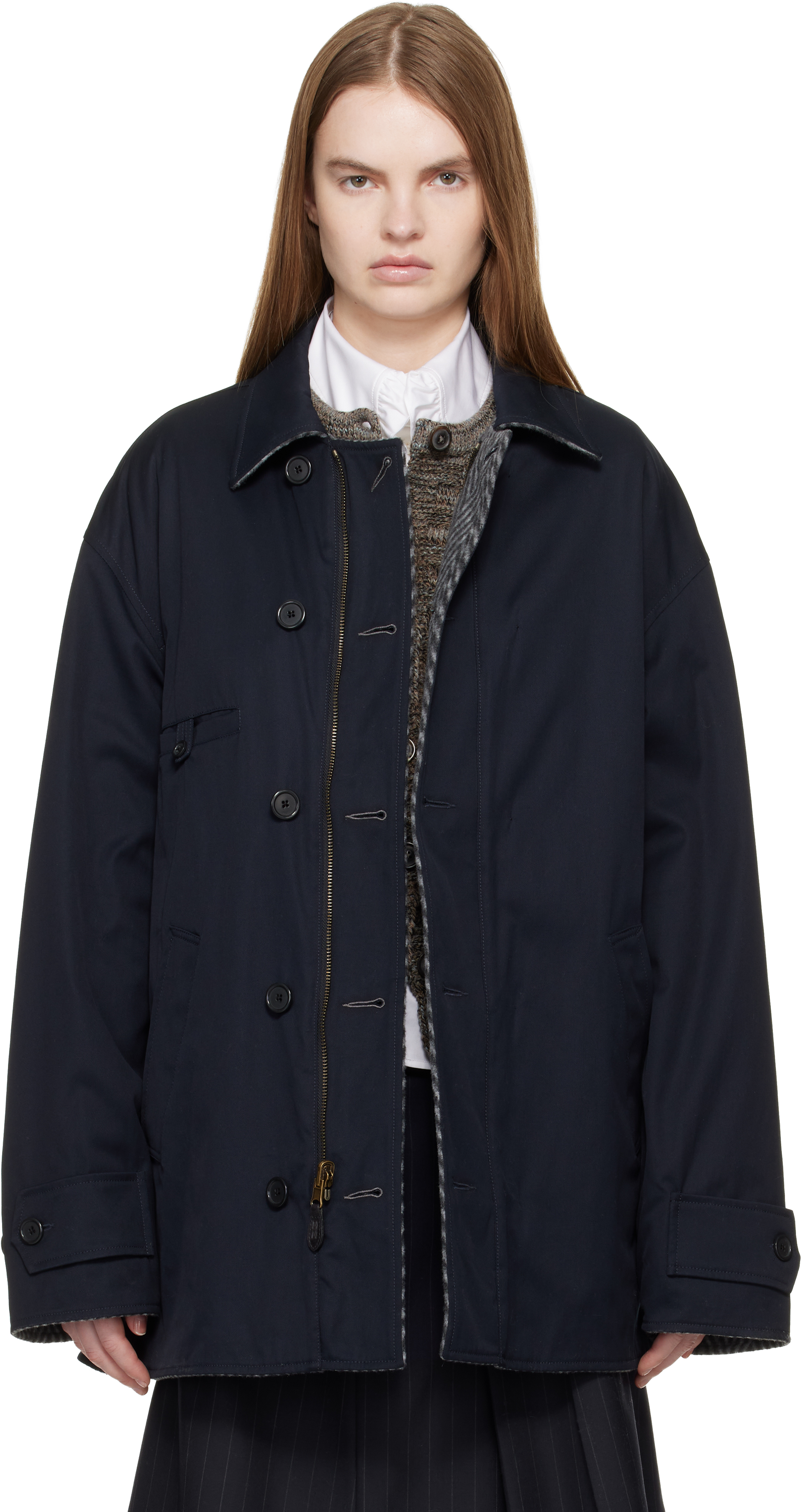 Maison Margiela: Navy Sports Jacket | SSENSE