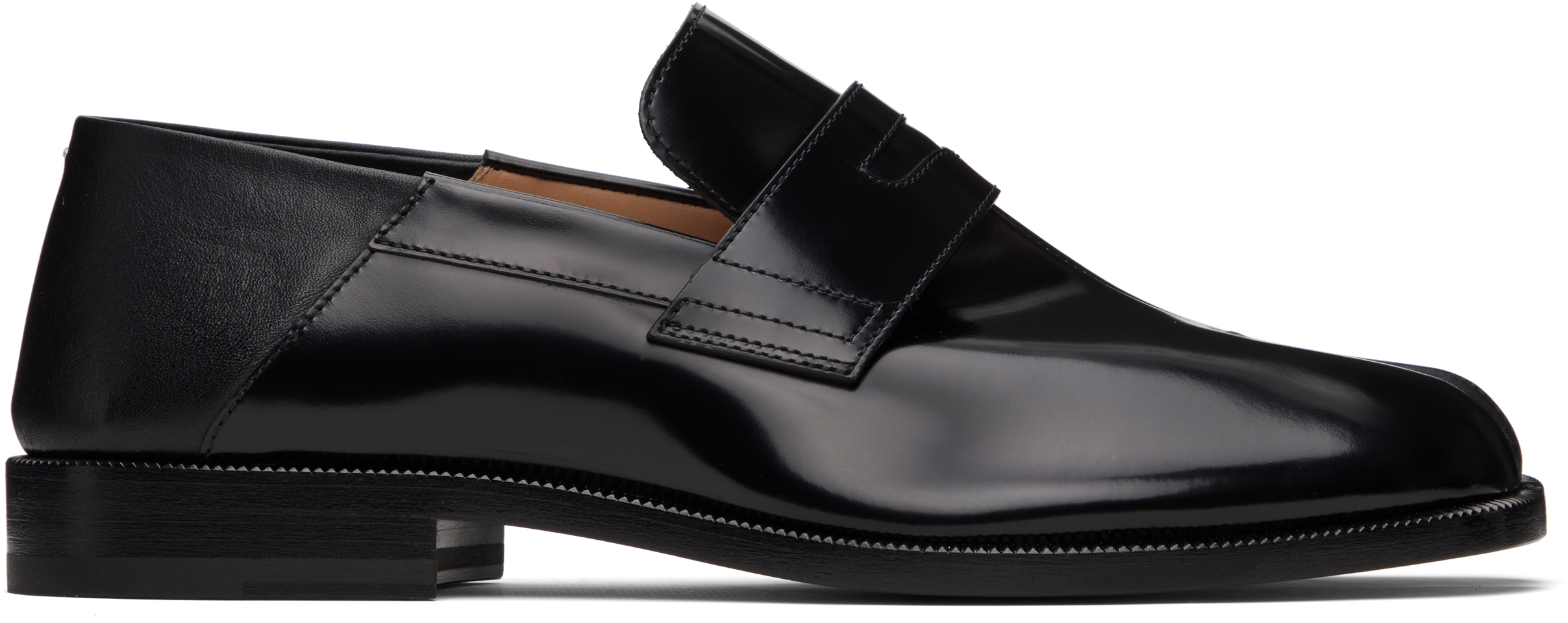 Maison Margiela: Black Tabi Loafers | SSENSE Canada