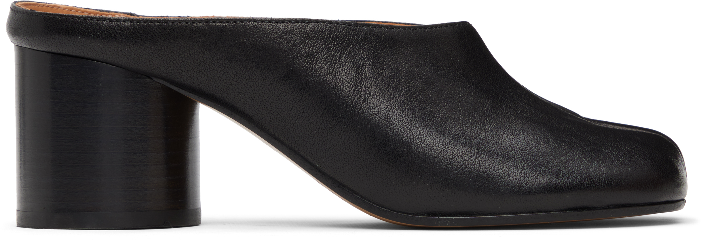 Maison Margiela: ブラック Tabi Décolleté ミュール ヒール | SSENSE 日本