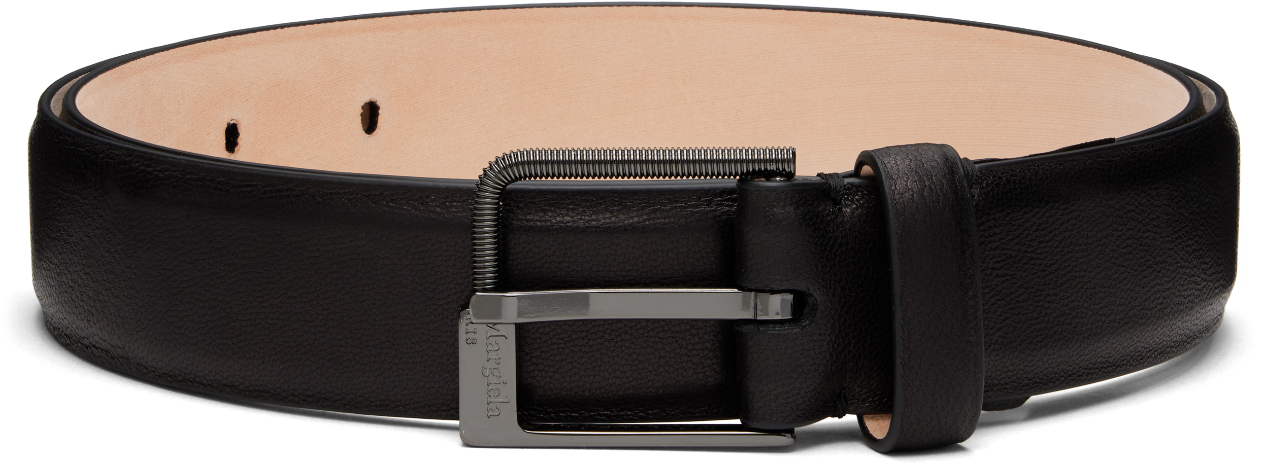 Maison Margiela: ブラック 30 MM ベルト | SSENSE 日本