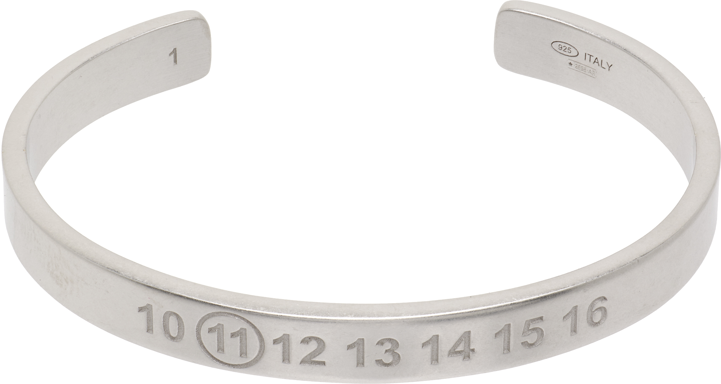 ことらシルバー Number ブレスレット Maison Margiela シルバーチェーンブレスレット | Maison Margiela