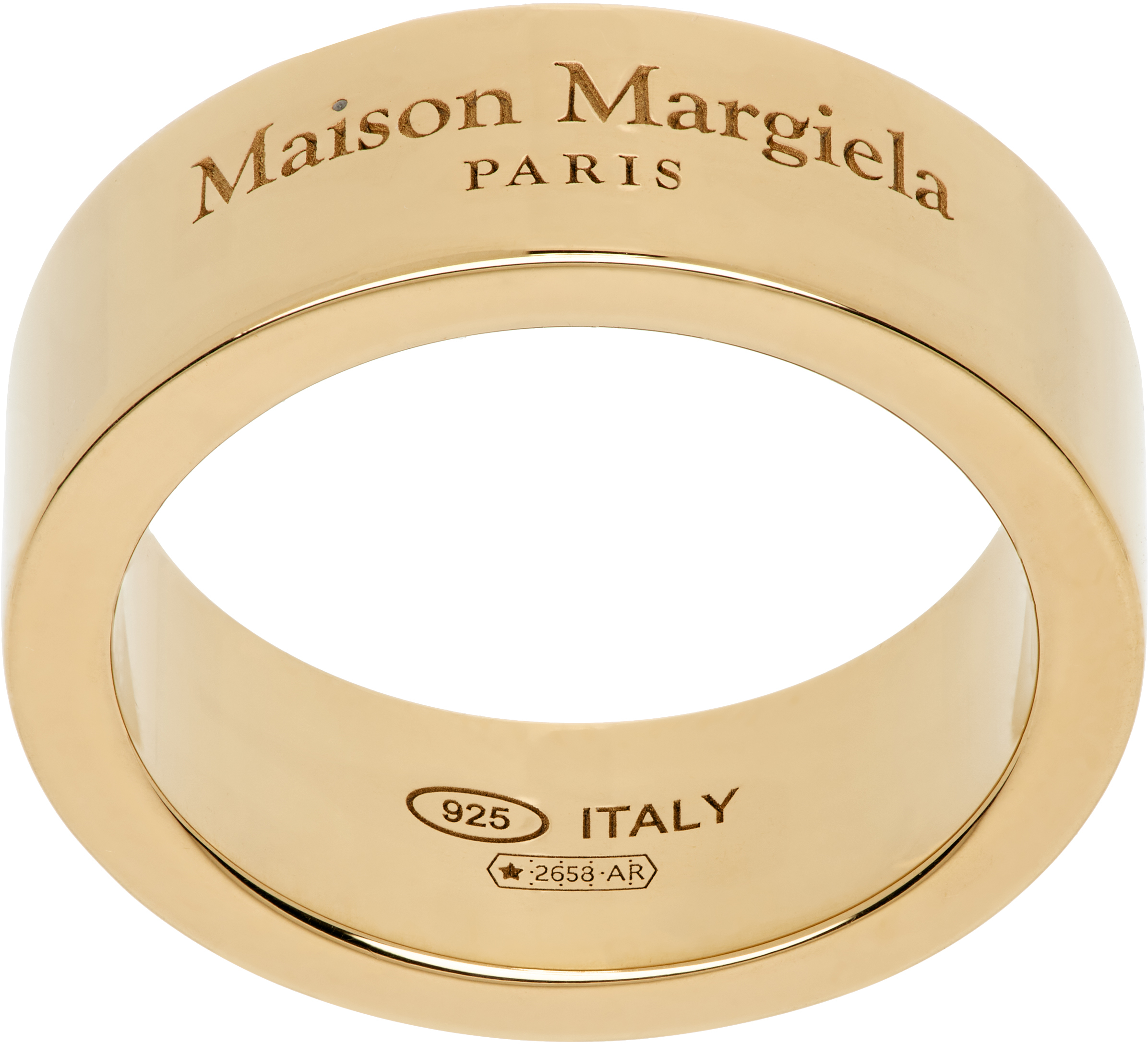 Maison Margiela: Logo Reference Ring | SSENSE