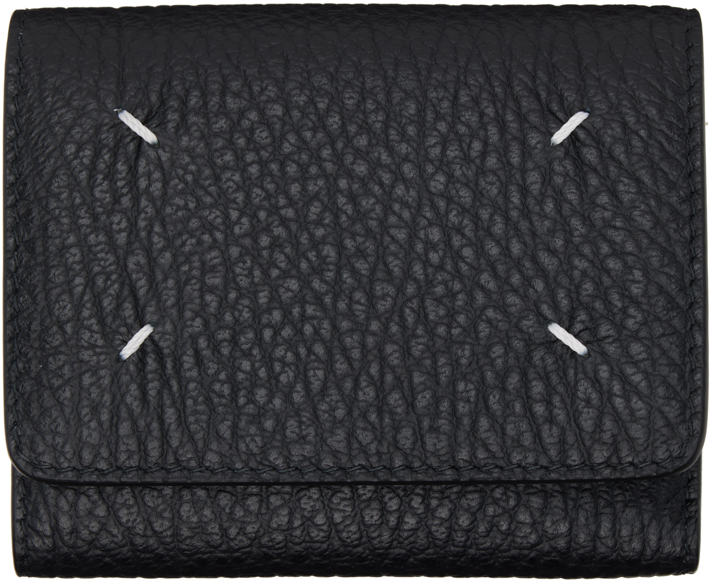 Maison Margiela Black Four Stitches Wallet