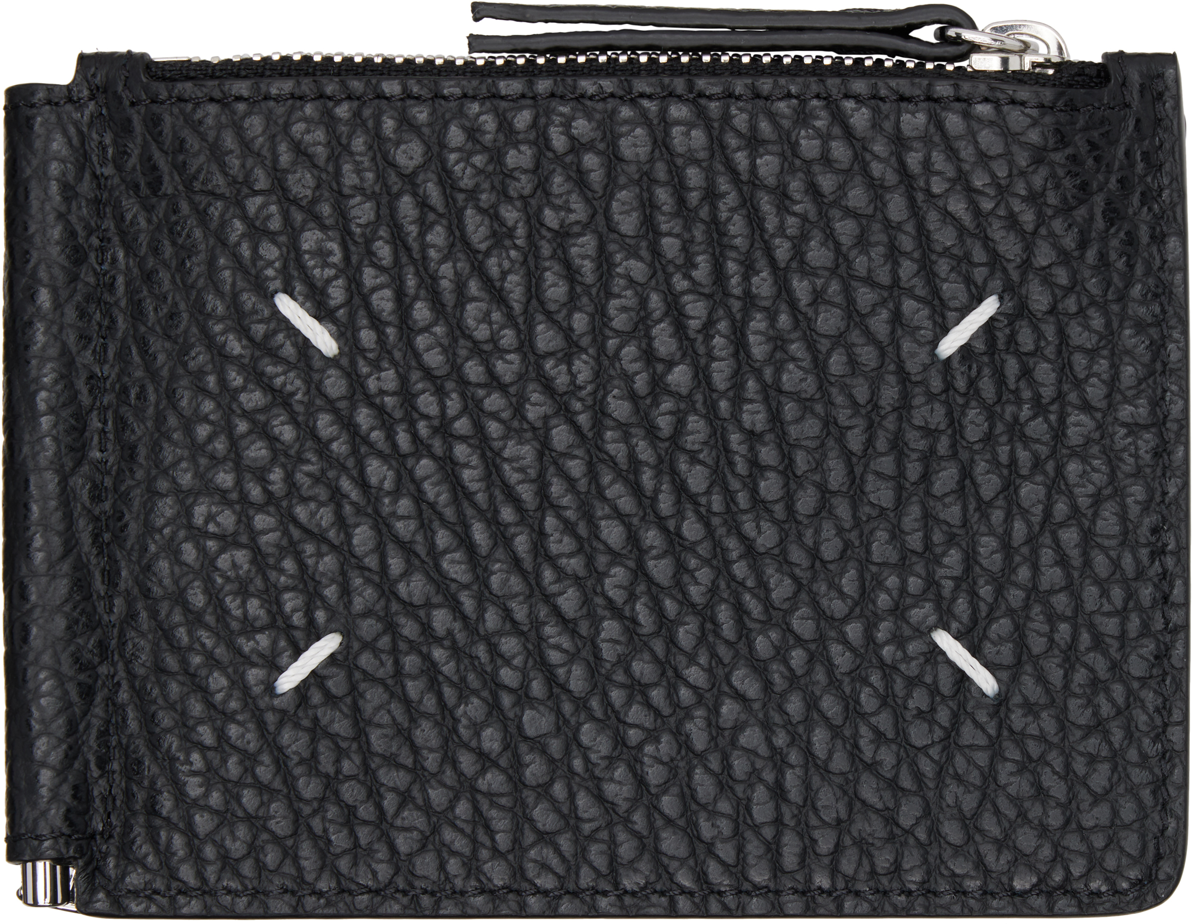 Maison Margiela Black Money Clip Wallet