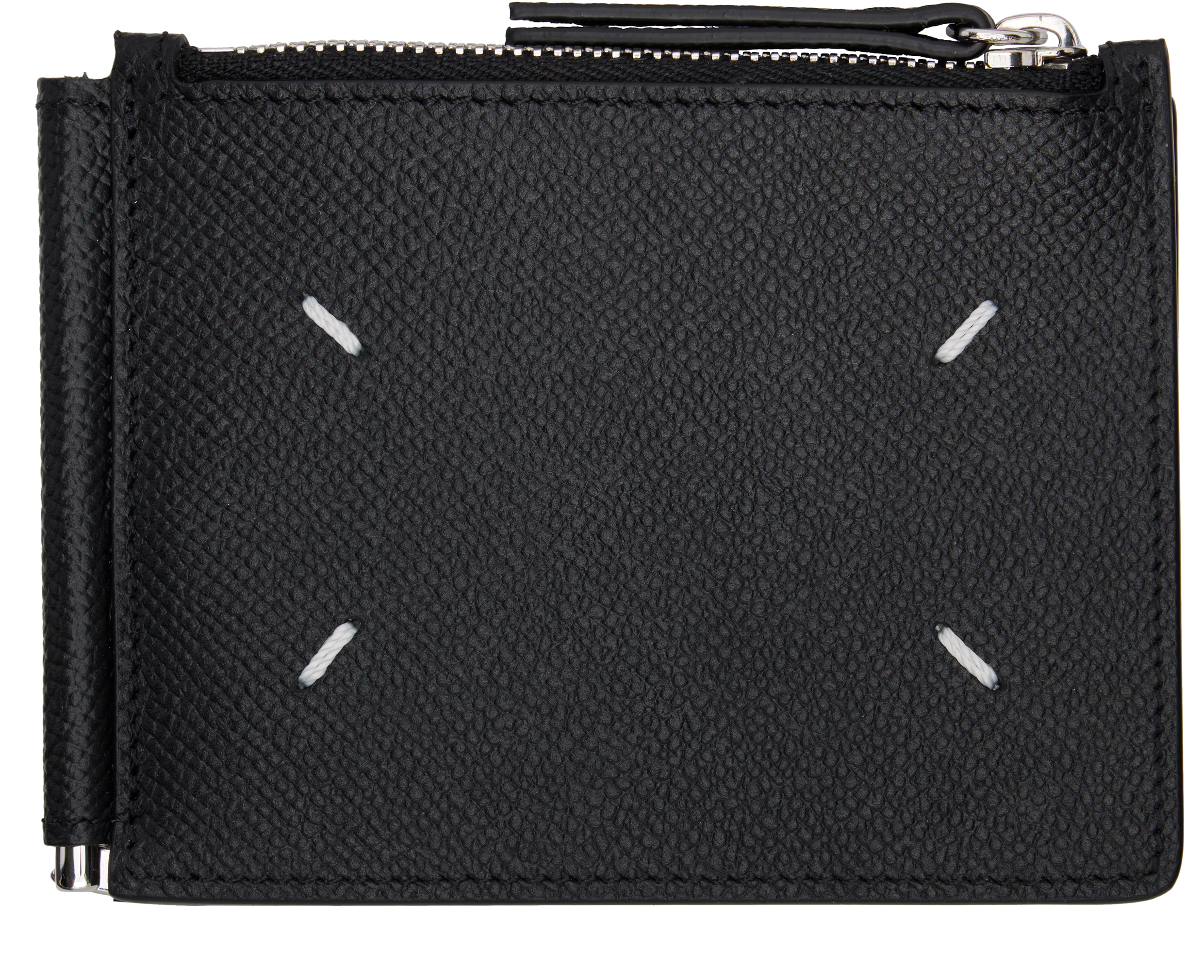 Maison Margiela: Black Money Clip Wallet | SSENSE