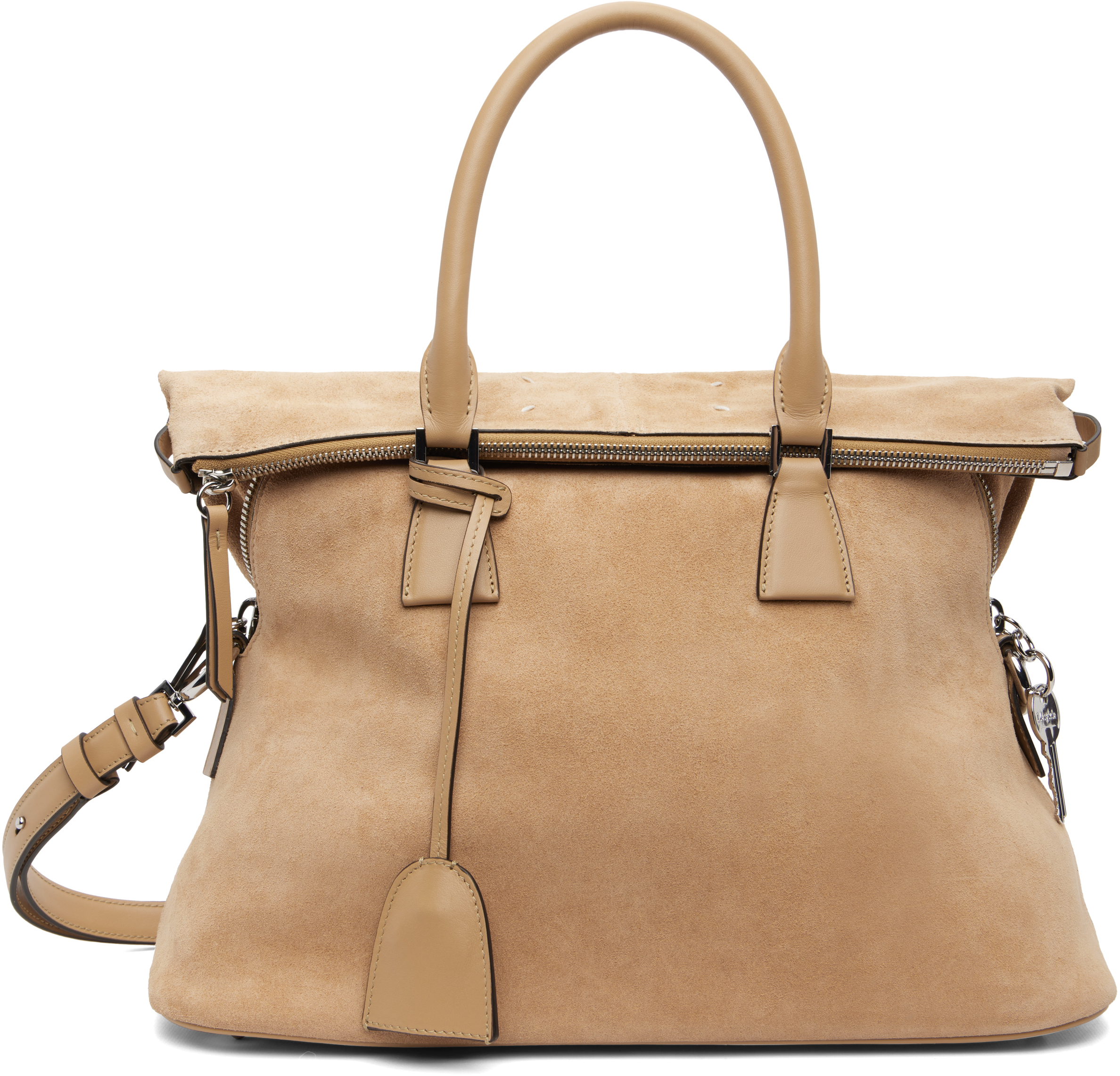 Tan 5AC Soft Medium Bag by Maison Margiela on Sale